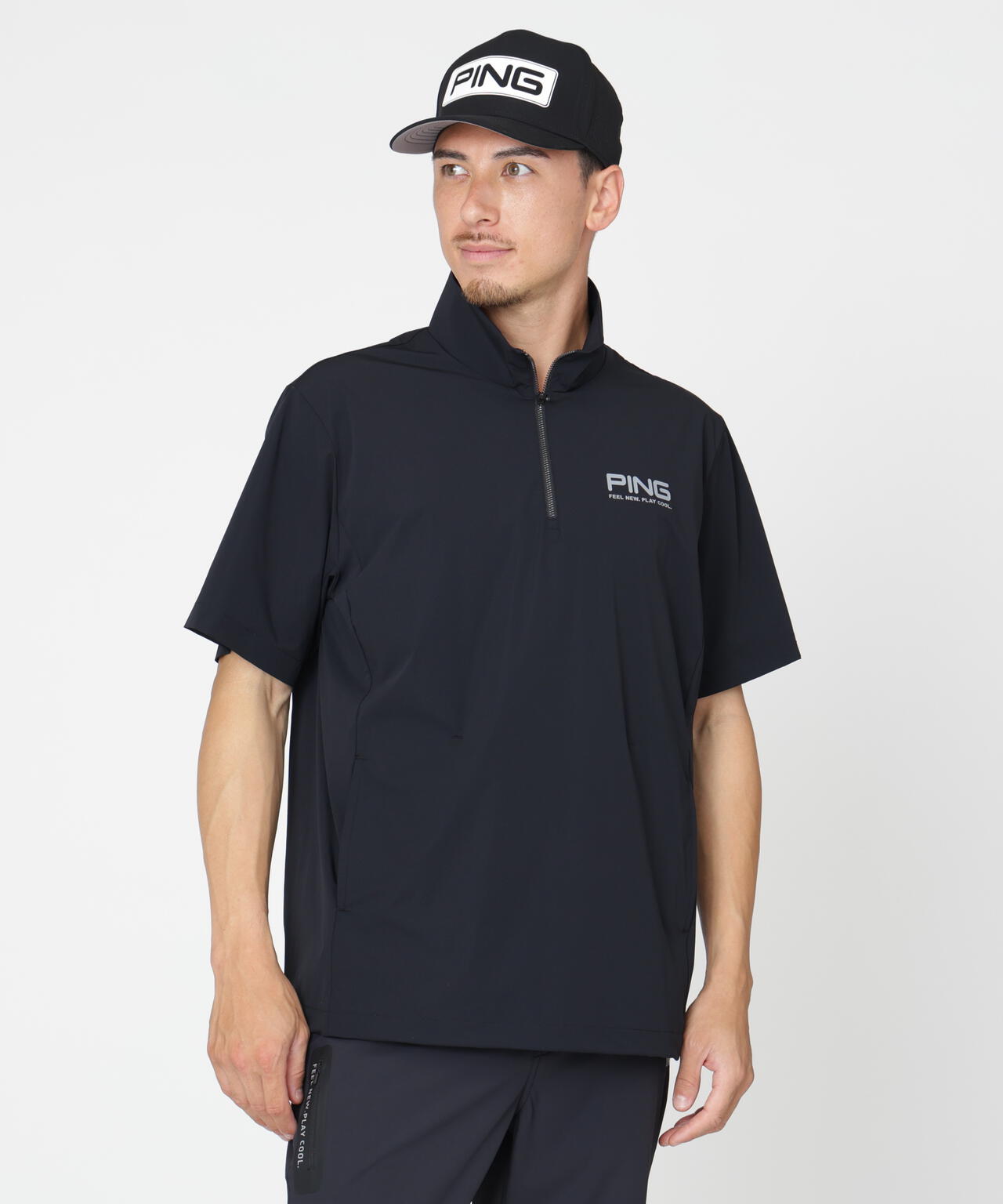 ［PING APPAREL］［接触冷感・UVカット・撥水］レイヤードツインセット (MENS)