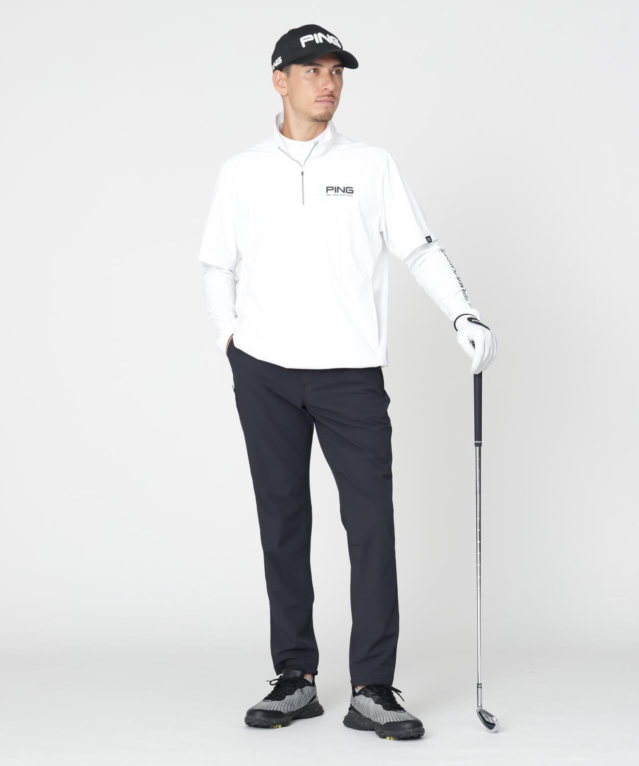 ［PING APPAREL］［接触冷感・UVカット・撥水］レイヤードツインセット (MENS)