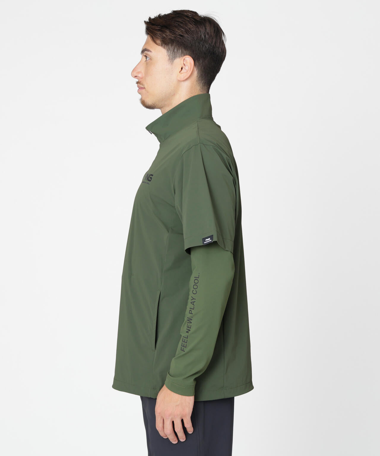 ［PING APPAREL］［接触冷感・UVカット・撥水］レイヤードツインセット (MENS)