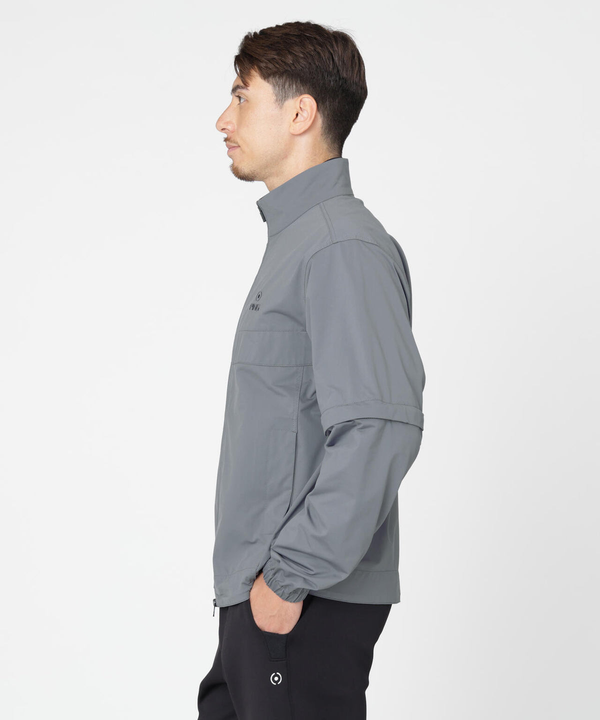 【PING APPAREL】ストレッチハイゲージ天竺2WAYスタンドフルジップブルゾン (MENS)