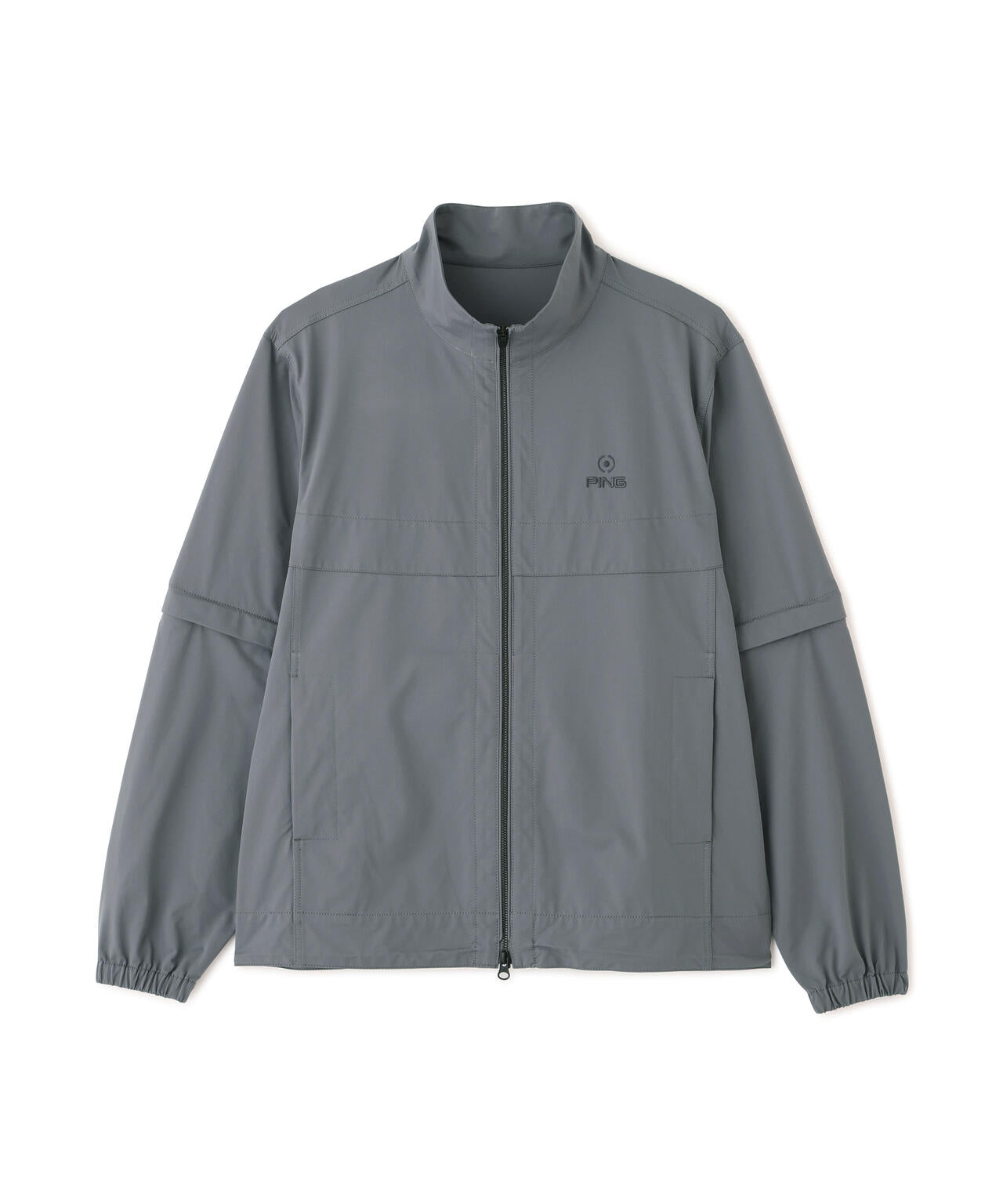 【PING APPAREL】ストレッチハイゲージ天竺2WAYスタンドフルジップブルゾン (MENS)
