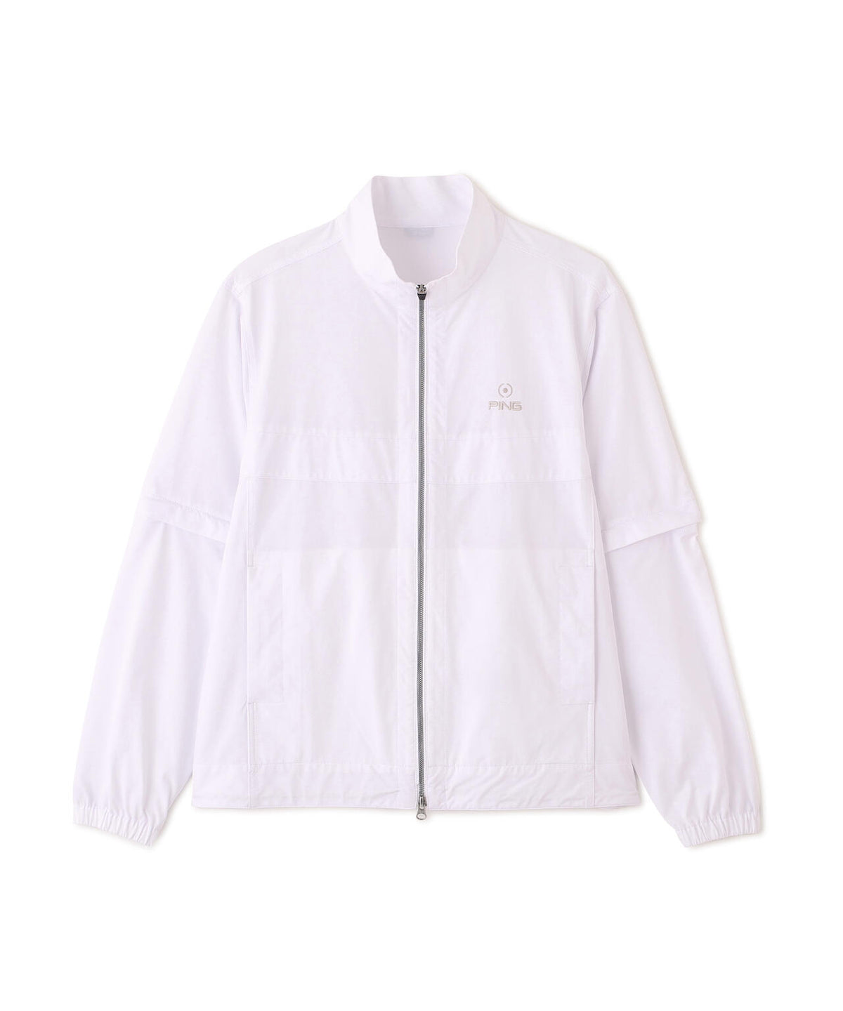 【PING APPAREL】ストレッチハイゲージ天竺2WAYスタンドフルジップブルゾン (MENS)