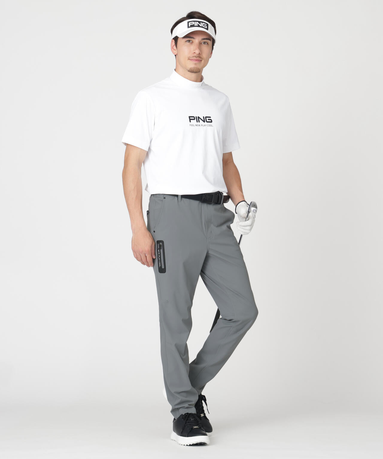 ［PING APPAREL］［UVカット・透け防止］ミニリップストップテーパードパンツ (MENS)