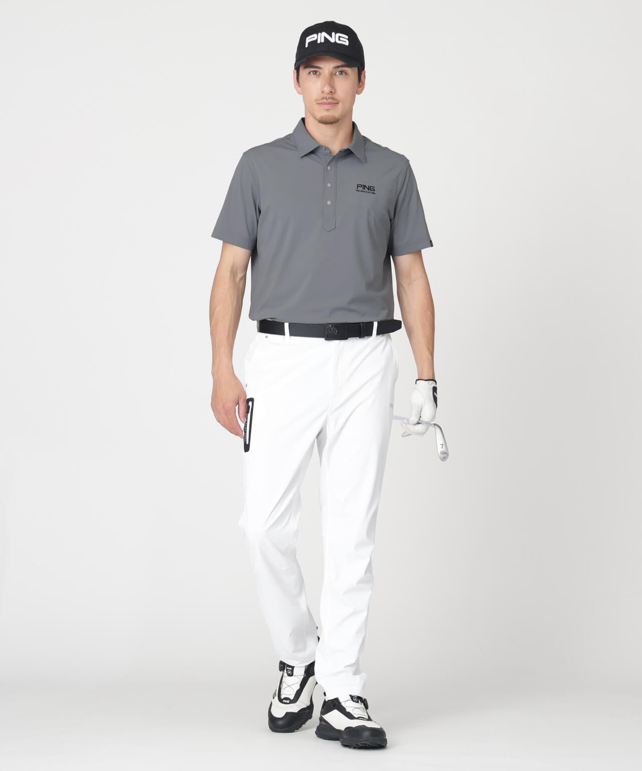 ［PING APPAREL］［UVカット・透け防止］ミニリップストップテーパードパンツ (MENS)