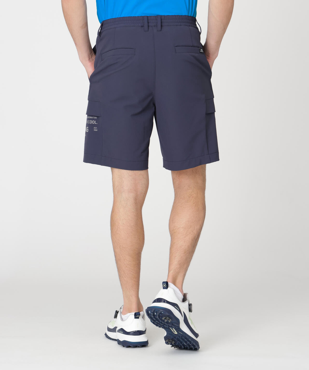 ［PING APPAREL］［UVカット・吸水速乾］ダブルストレッチフラップショートパンツ (MENS)