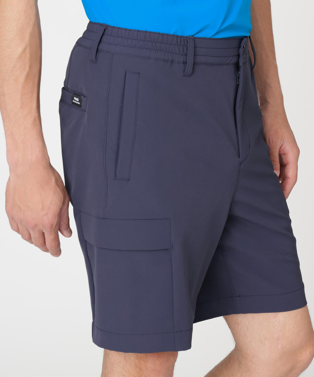 ［PING APPAREL］［UVカット・吸水速乾］ダブルストレッチフラップショートパンツ (MENS)