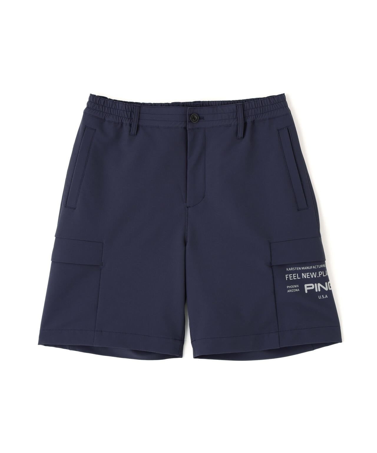 ［PING APPAREL］［UVカット・吸水速乾］ダブルストレッチフラップショートパンツ (MENS)