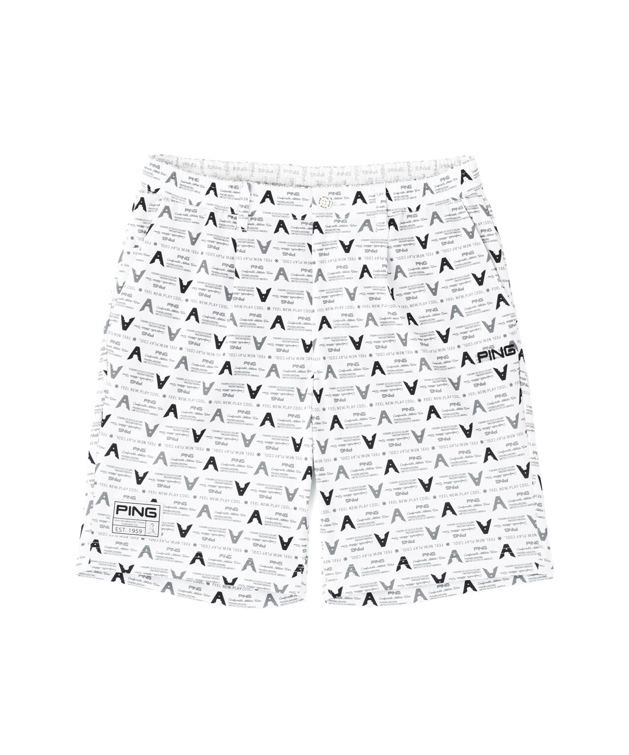 ［PING APPAREL］［UVカット・吸水速乾］総柄ショートパンツ ＜GOLD＞ (MENS)