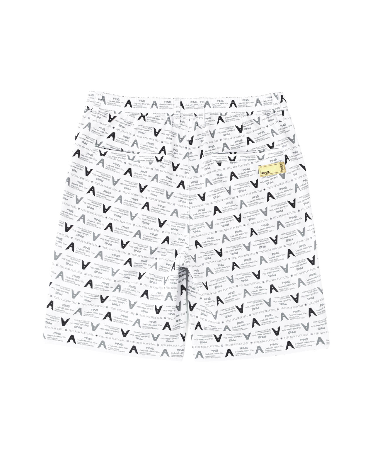 ［PING APPAREL］［UVカット・吸水速乾］総柄ショートパンツ ＜GOLD＞ (MENS)