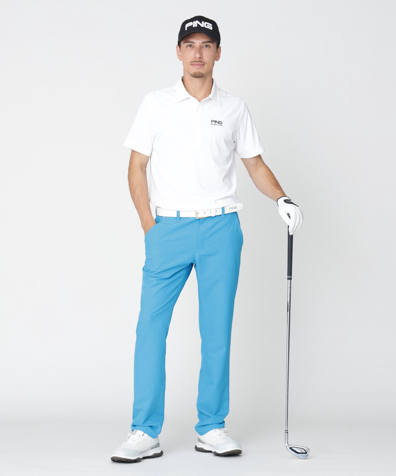 ［PING APPAREL］［接触冷感・UVカット］半袖ポロシャツ (MENS)