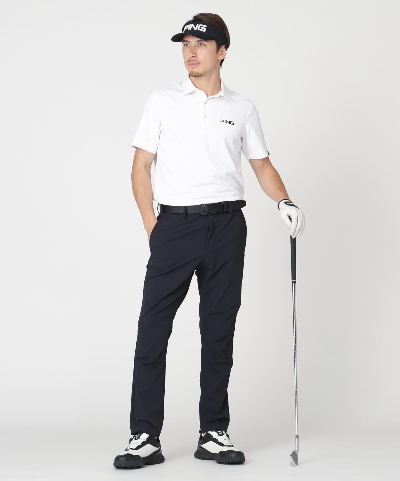 180cm　C:96　W:80　H:93 着用サイズ：L