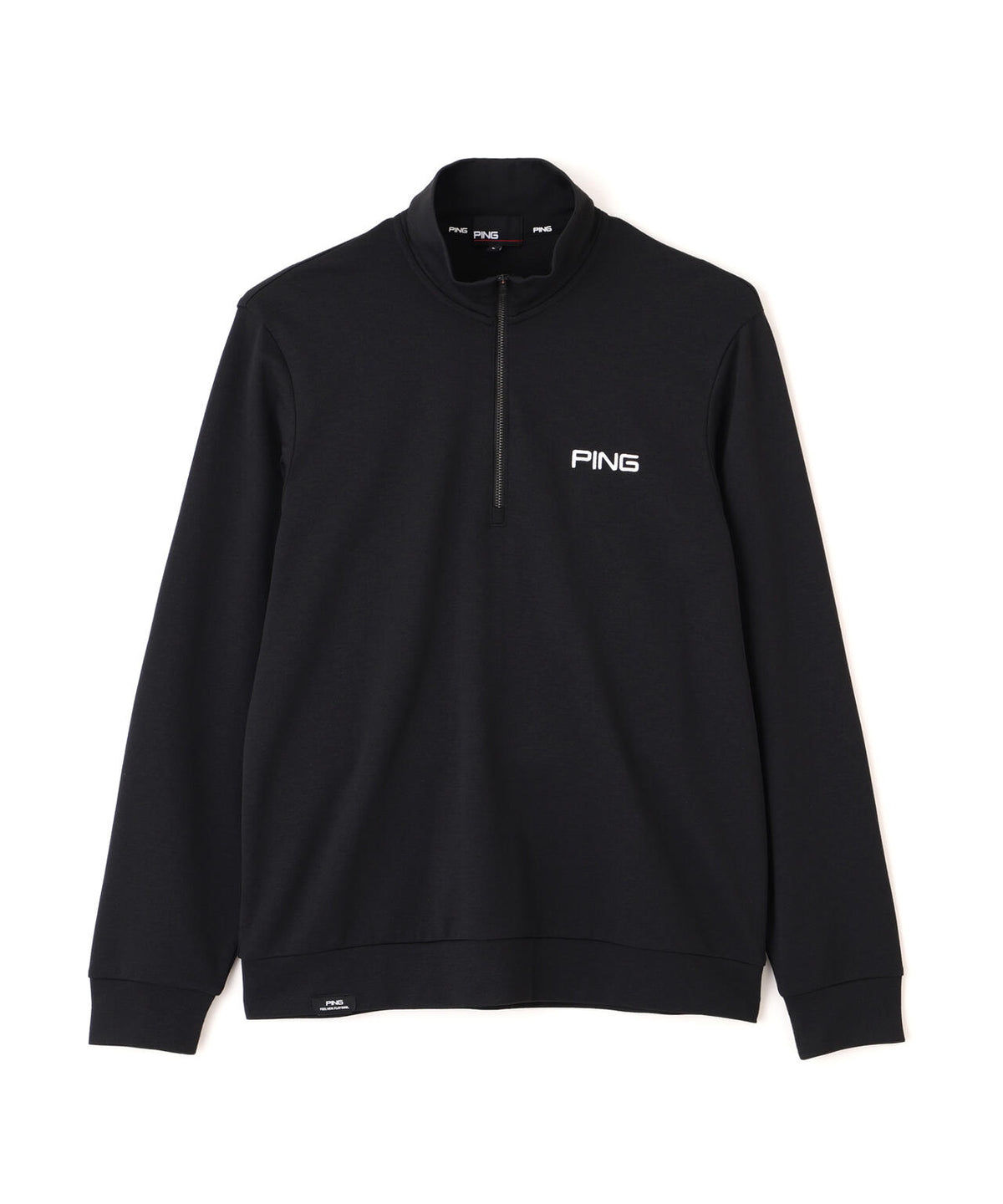 【PING APPAREL】メッシュリバーニットハーフジップカットソー (MENS)