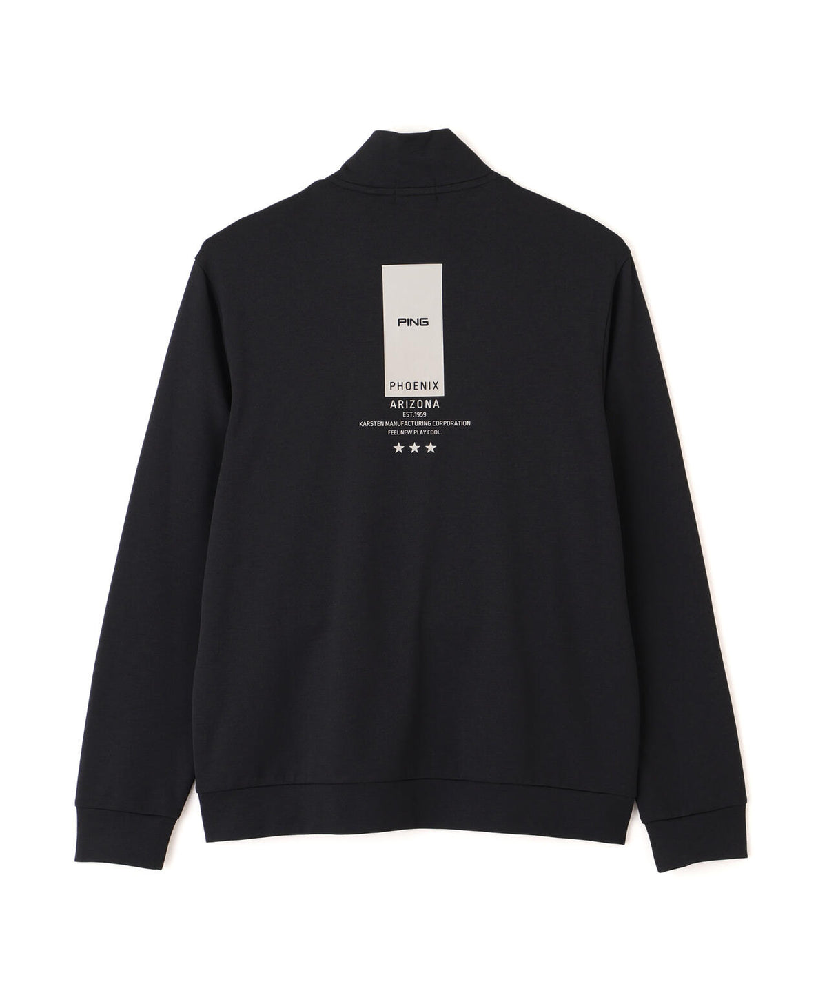 【PING APPAREL】メッシュリバーニットハーフジップカットソー (MENS)