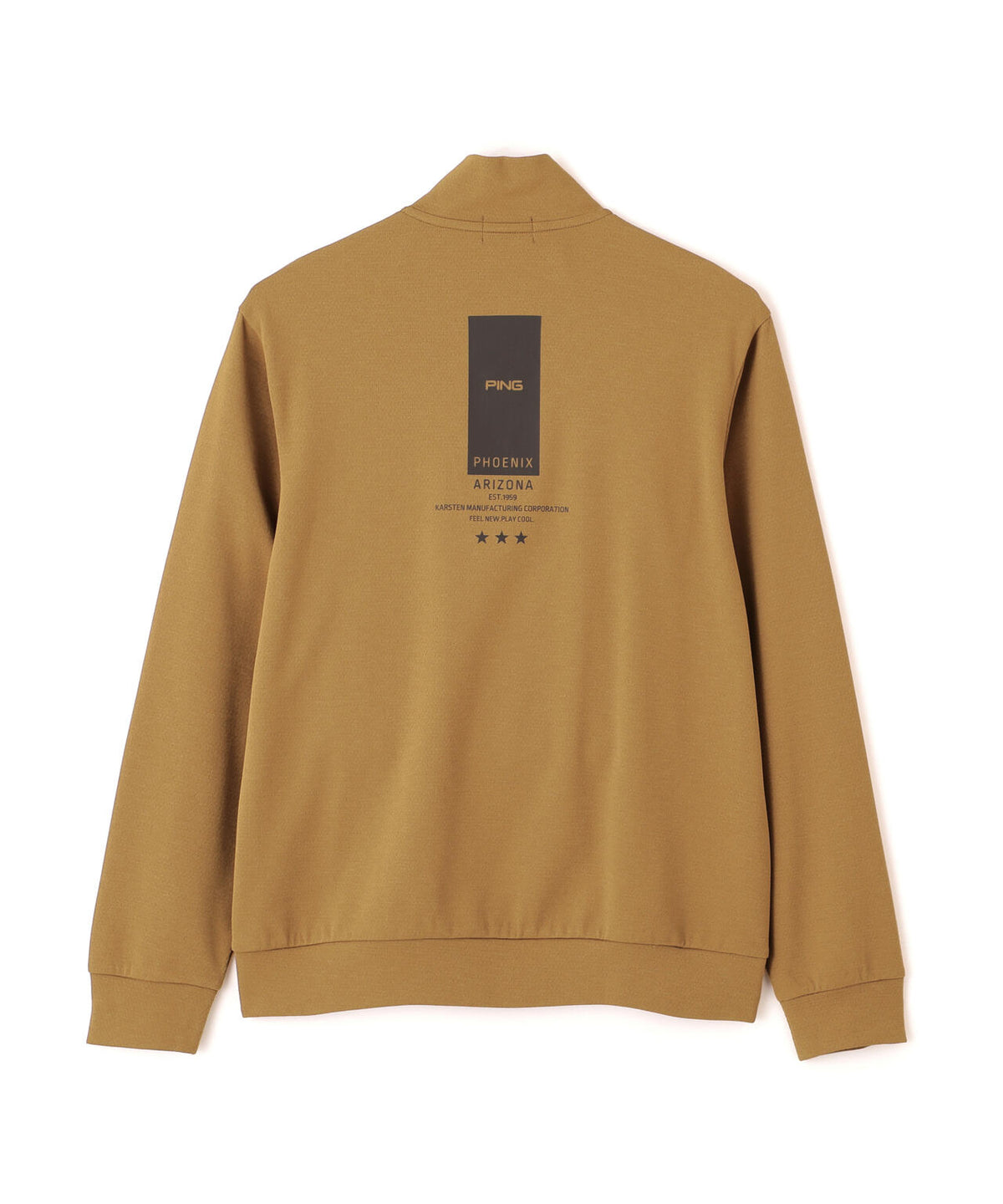 【PING APPAREL】メッシュリバーニットハーフジップカットソー (MENS)