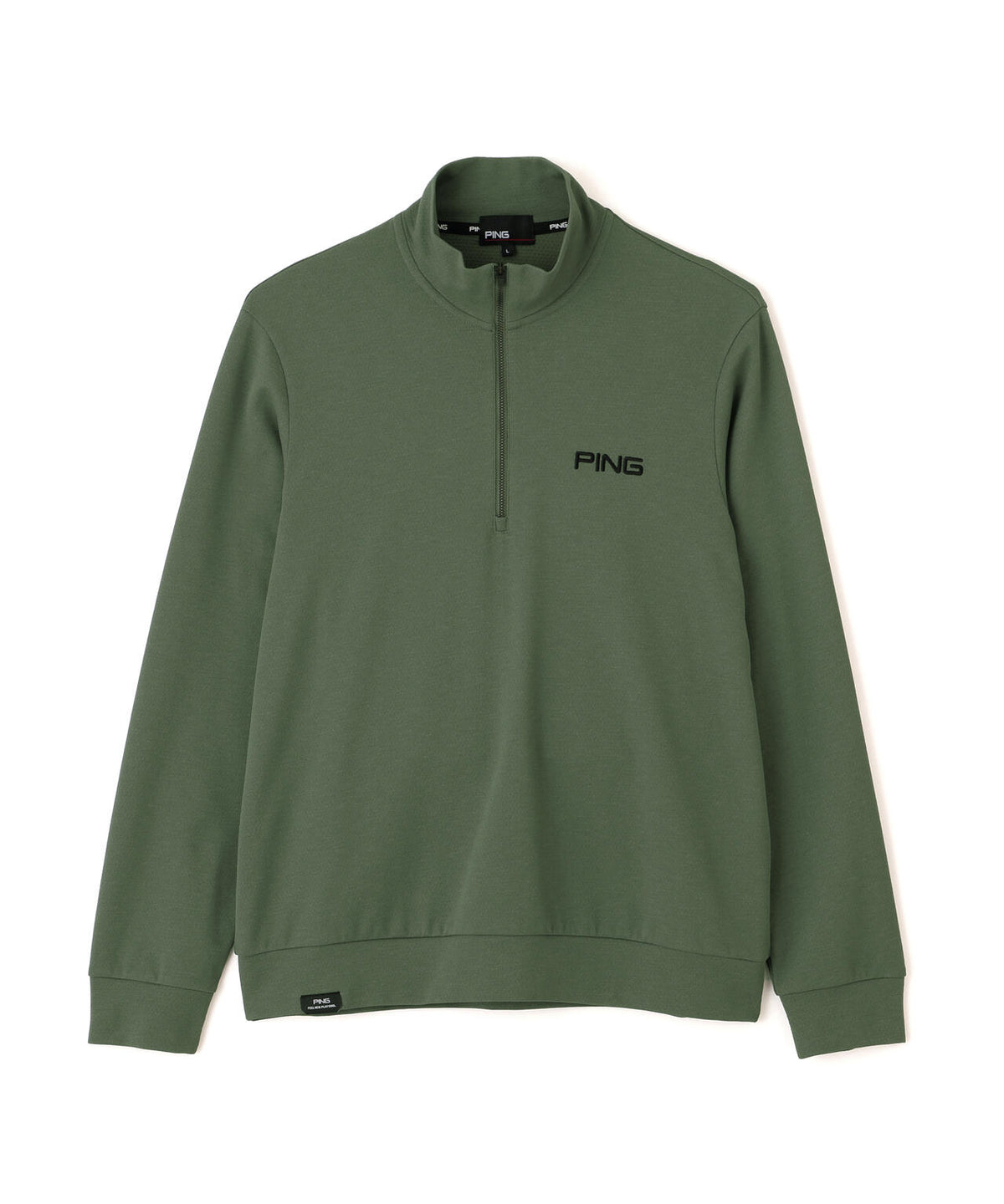 【PING APPAREL】メッシュリバーニットハーフジップカットソー (MENS)