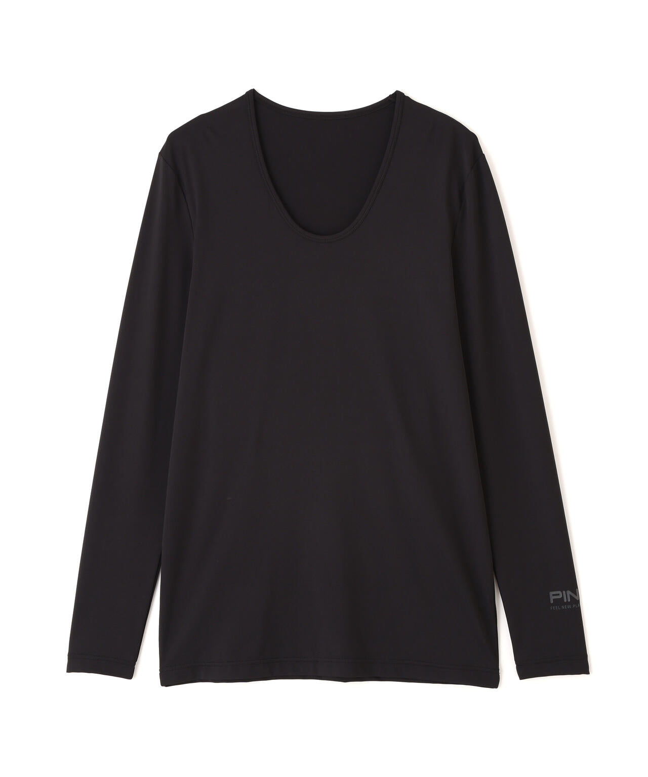 ［PING APPAREL］［UVカット・接触冷感］ベア天竺長袖Uネックインナー (MENS)
