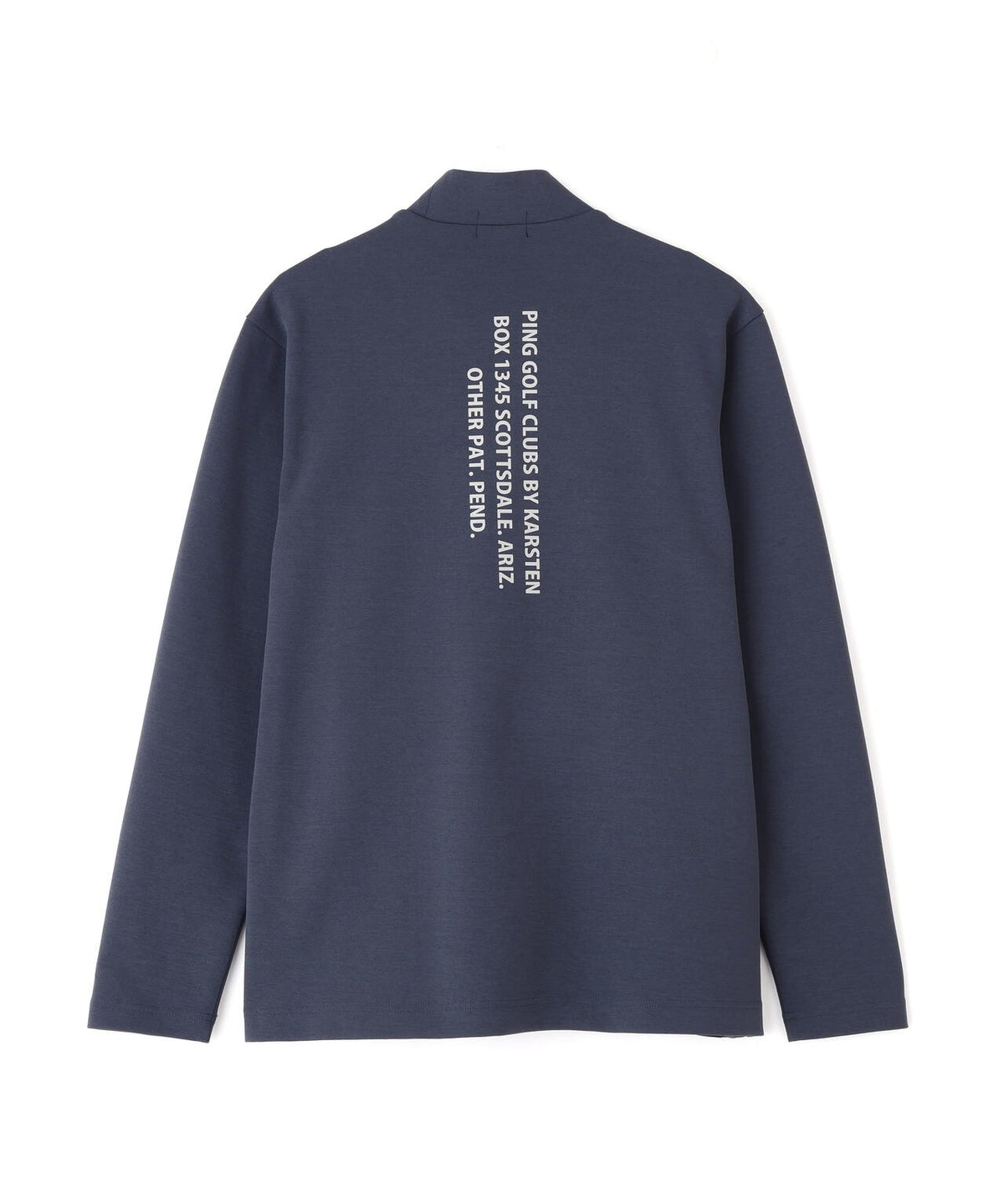 【PING APPAREL】ANSERプリントストレッチダンボール長袖ハイネックシャツ (MENS)