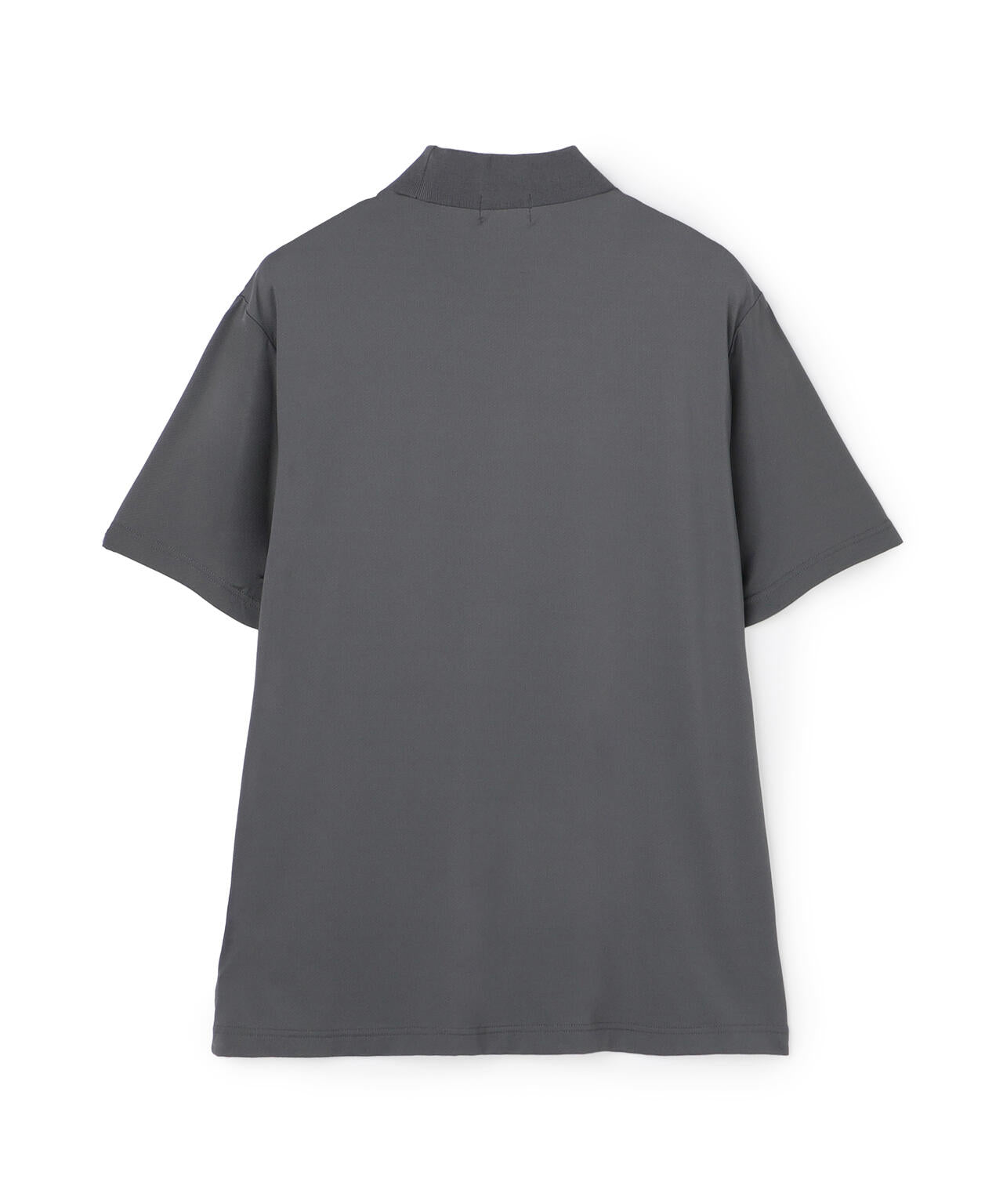 ［PING APPAREL］［接触冷感］ナイロンサッカー衿リブ半袖ハイネックシャツ (MENS)