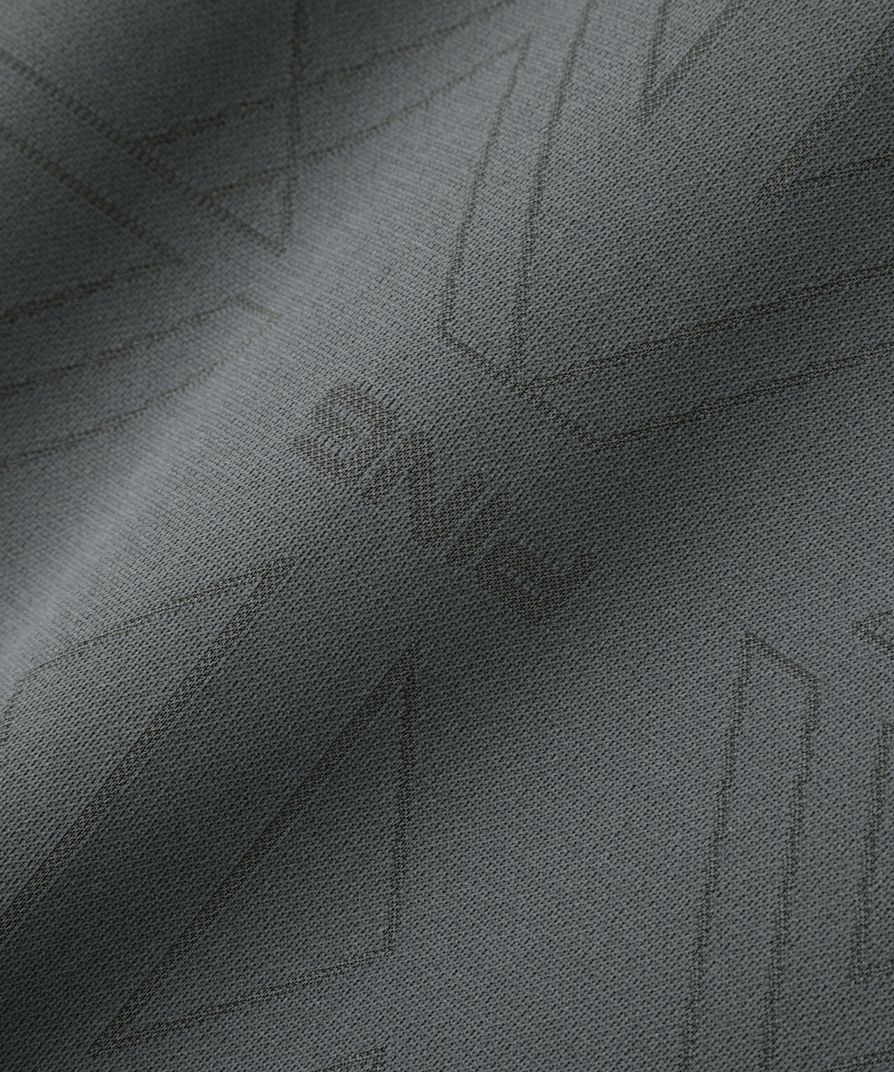 ［PING APPAREL］［吸水速乾・ストレッチ］幾何学柄ジャカード半袖ハイネックシャツ (MENS)