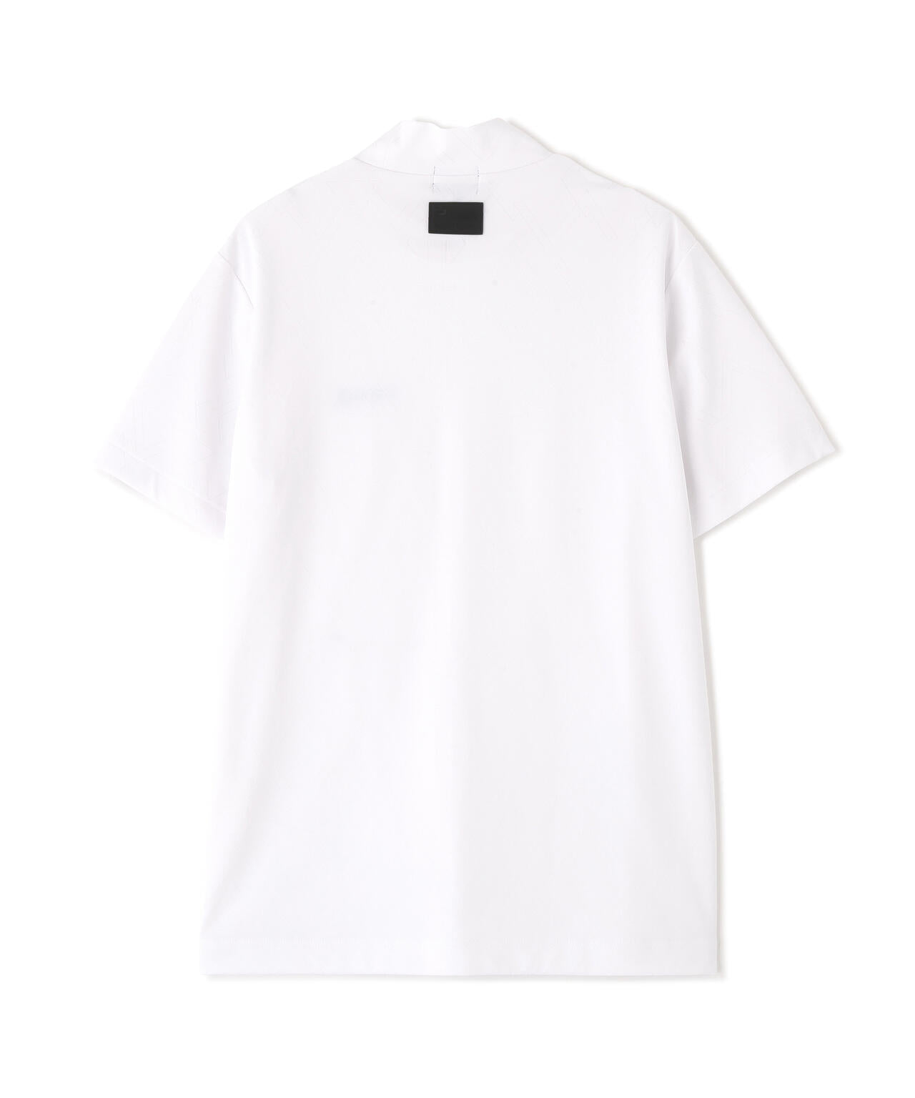 ［PING APPAREL］［吸水速乾・ストレッチ］幾何学柄ジャカード半袖ハイネックシャツ (MENS)