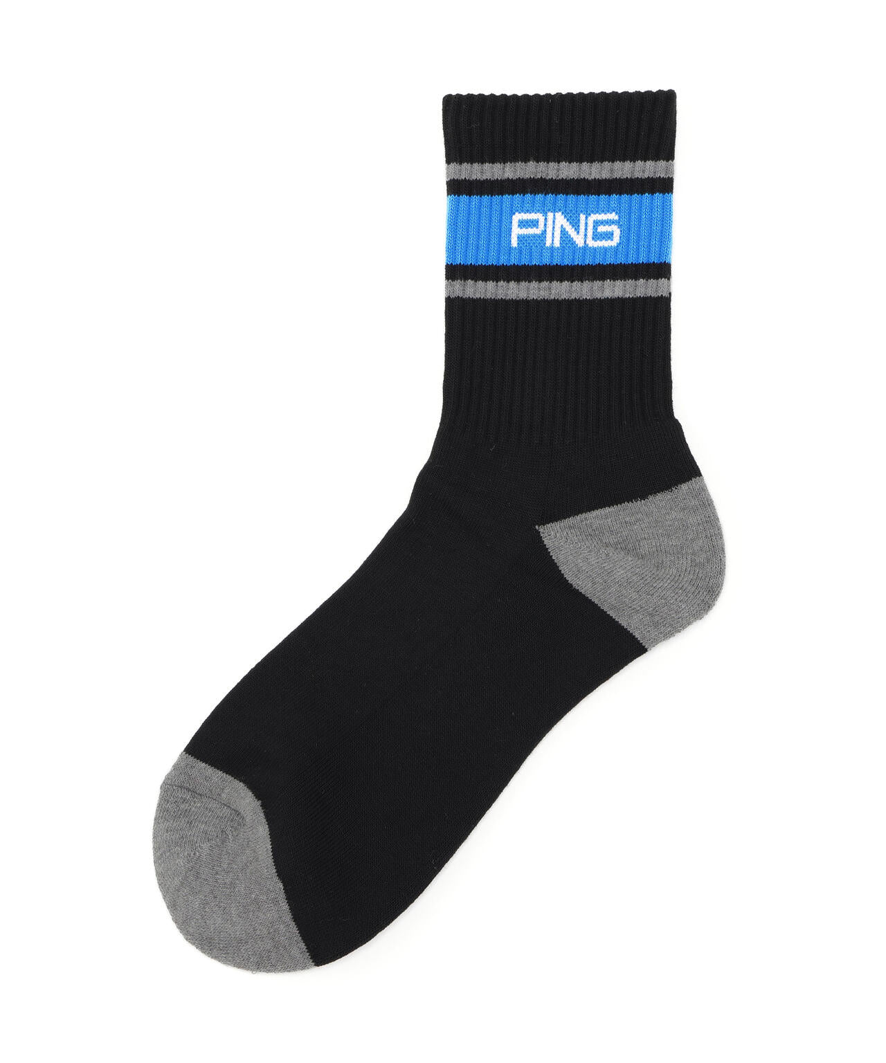 【PING APPAREL】ライン入りミドルソックス (MENS)