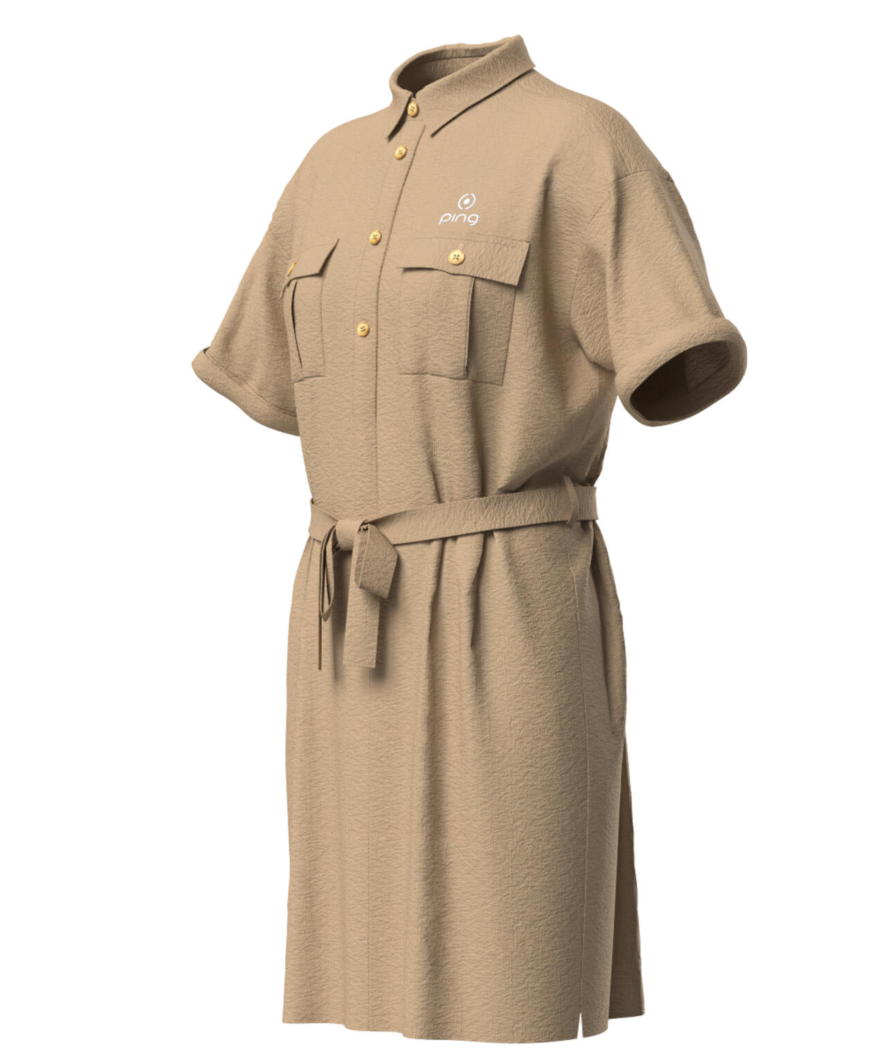【PING APPAREL】全方向ストレッチサッカー半袖ワンピース ＜LADIES LINE＞＜NATIVE＞ (LADIES)