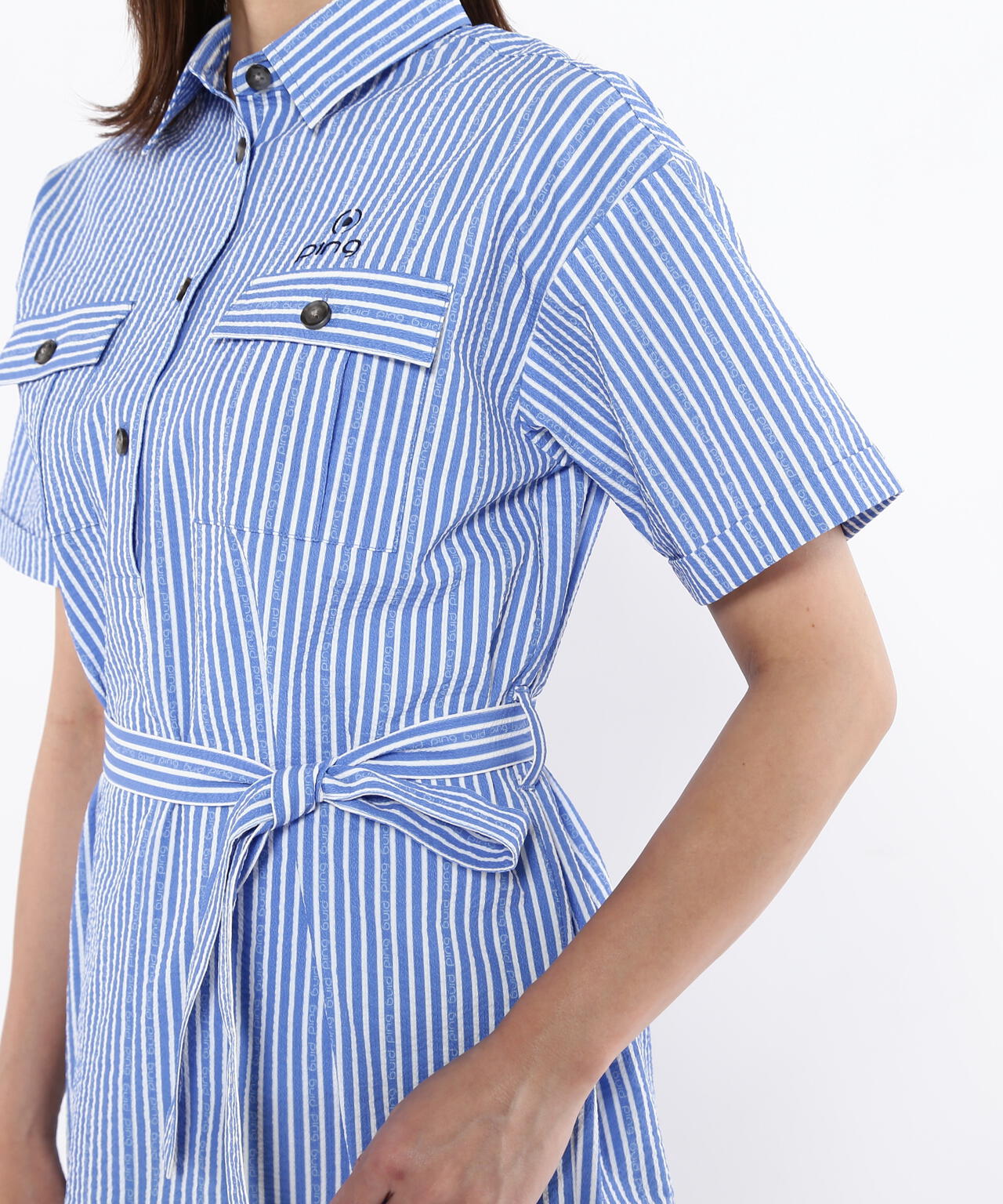 【PING APPAREL】全方向ストレッチサッカー半袖ワンピース ＜LADIES LINE＞＜NATIVE＞ (LADIES)