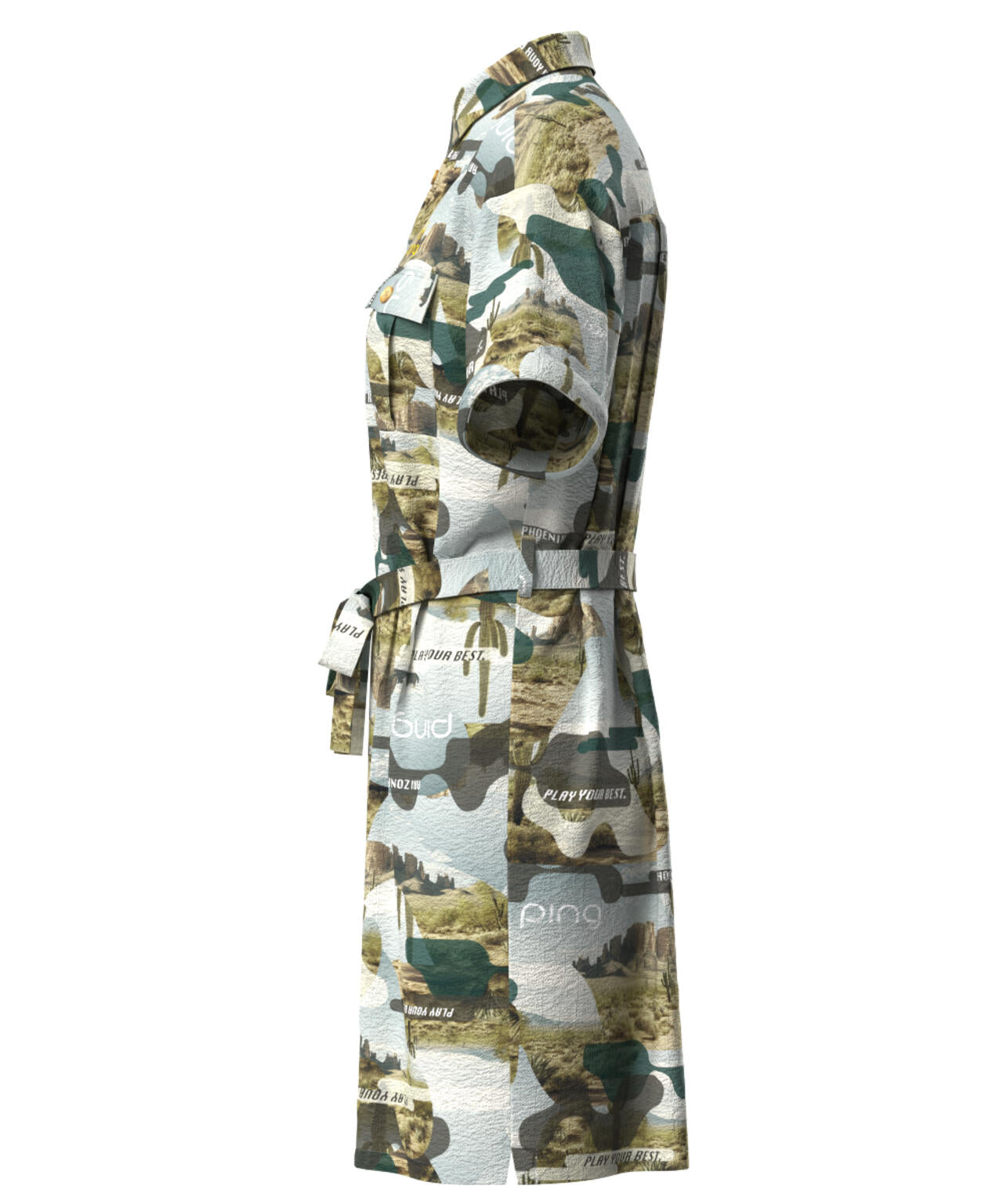 【PING APPAREL】全方向ストレッチサッカー半袖ワンピース ＜LADIES LINE＞＜NATIVE＞ (LADIES)