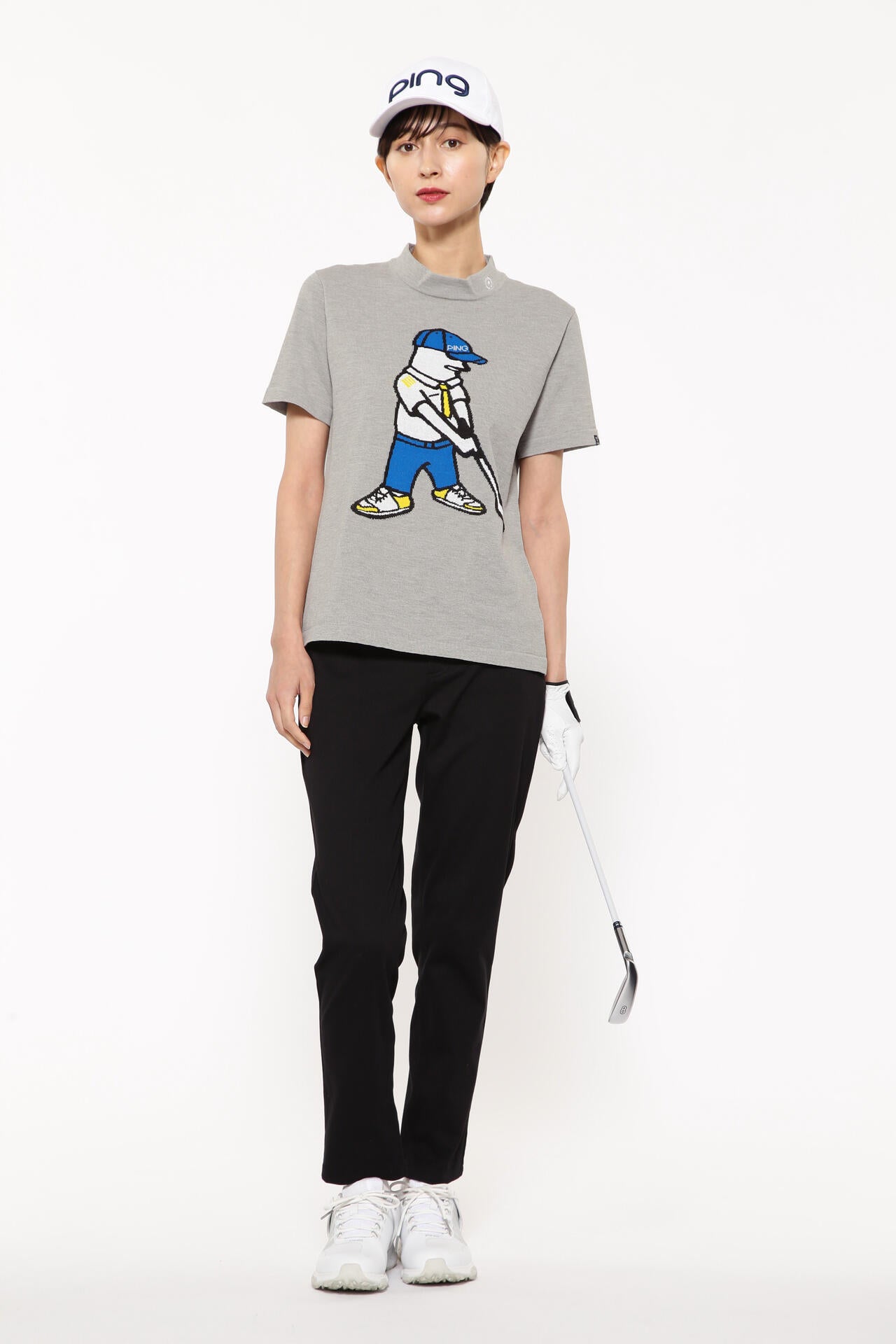 【PING APPAREL】Mr.PING刺繍全方向ストレッチライトテーパード5ポケットパンツ ＜LADIES LINE＞ (LADIES)