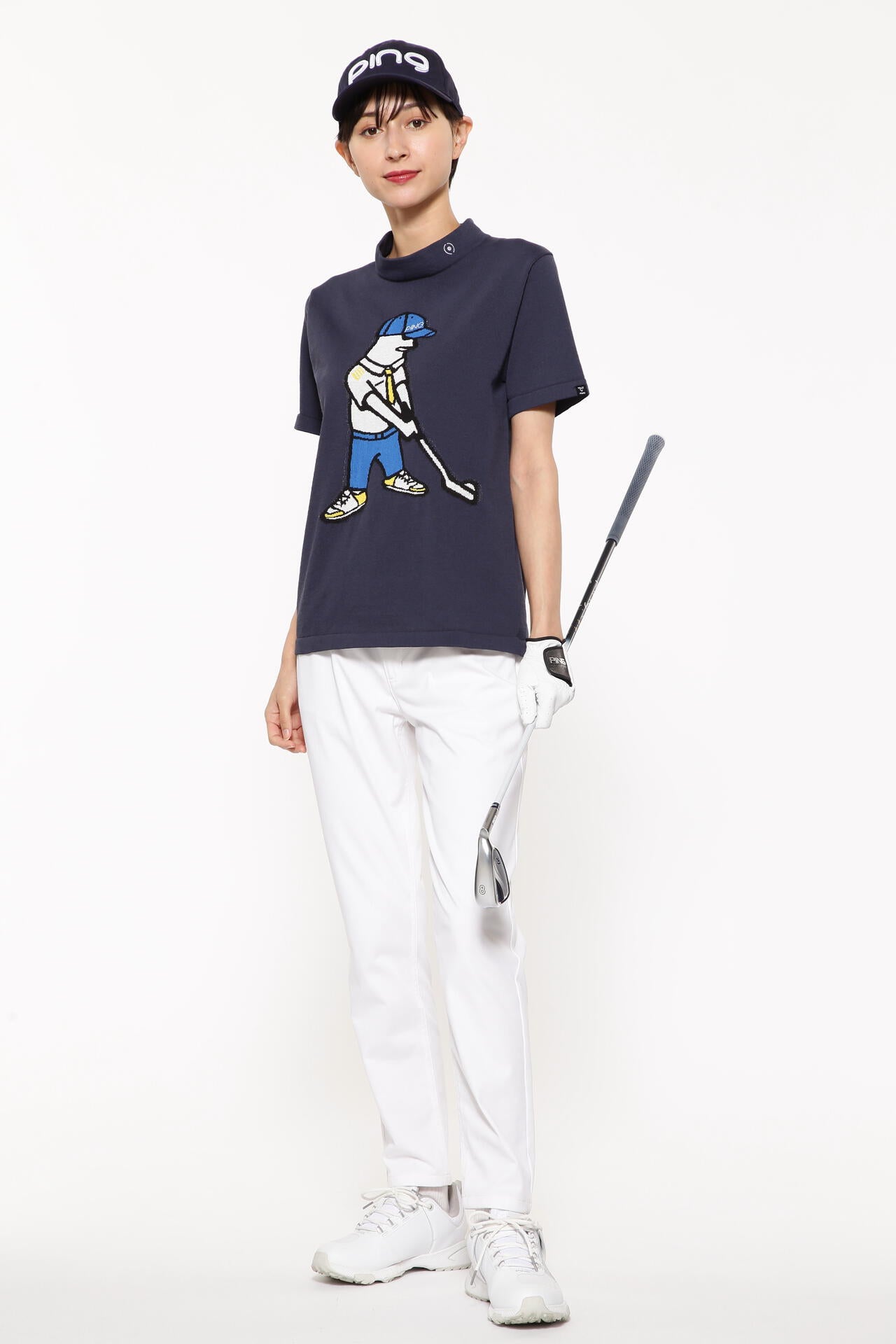 【PING APPAREL】Mr.PING刺繍全方向ストレッチライトテーパード5ポケットパンツ ＜LADIES LINE＞ (LADIES)