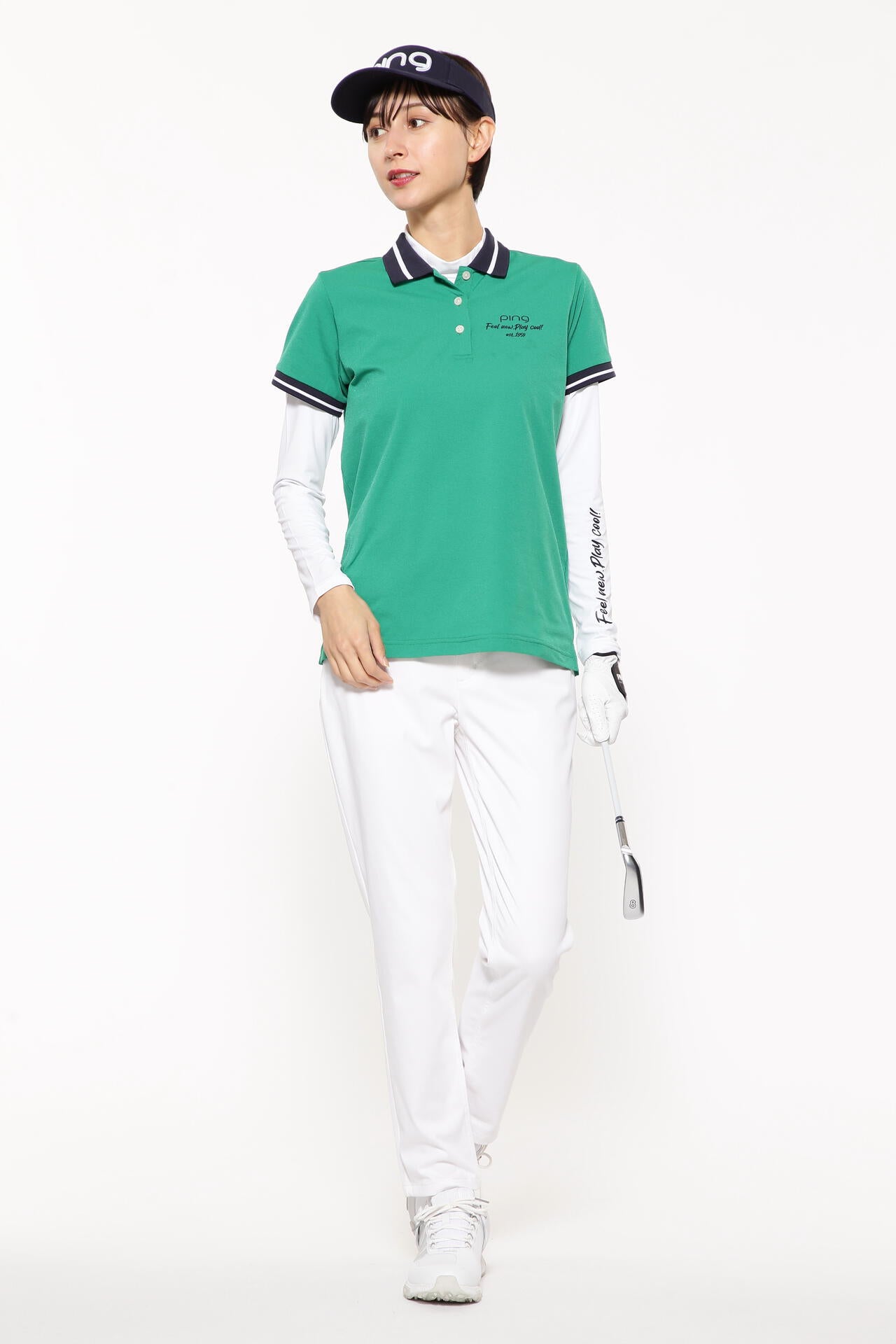 【PING APPAREL】Mr.PING刺繍全方向ストレッチライトテーパード5ポケットパンツ ＜LADIES LINE＞ (LADIES)