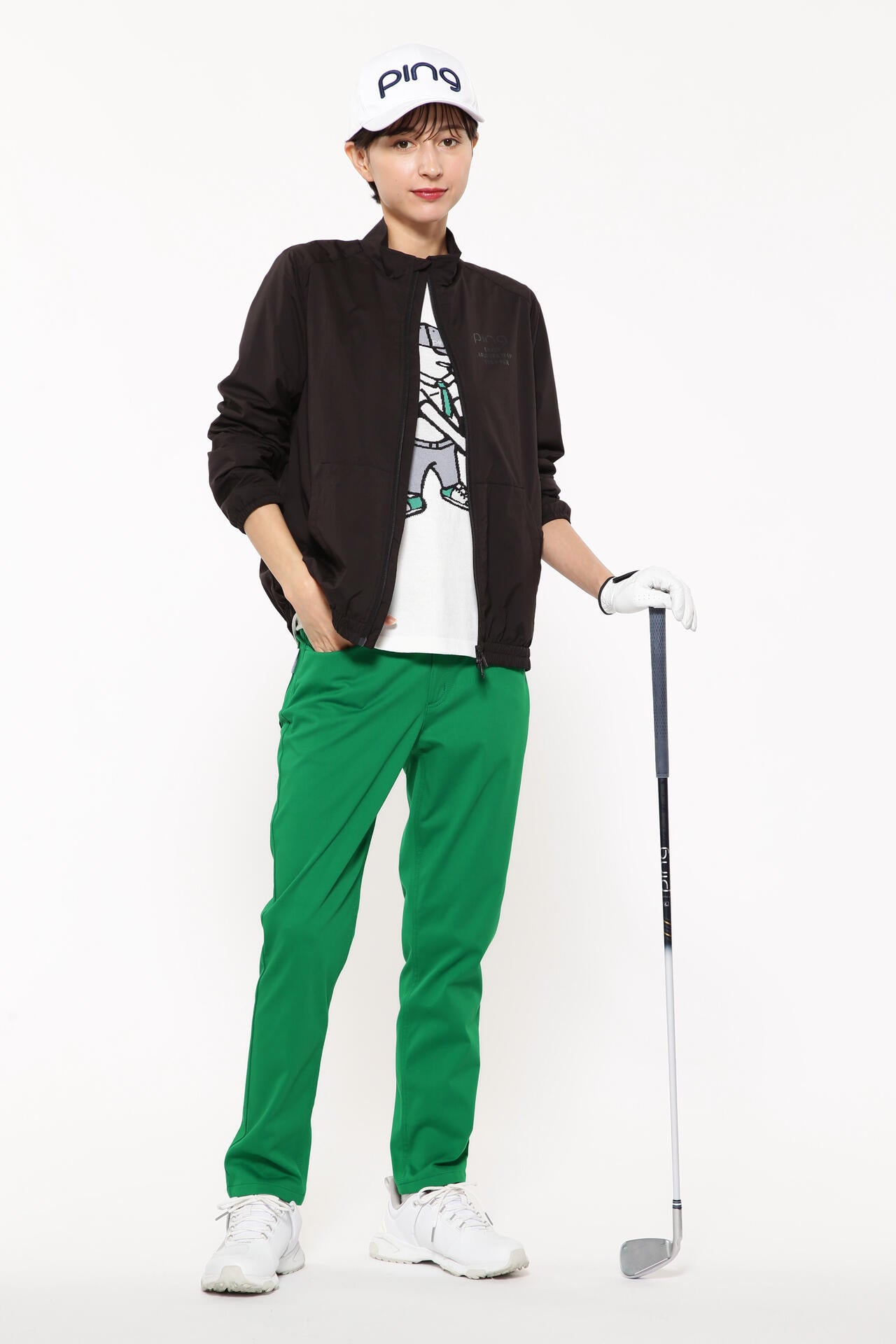 【PING APPAREL】Mr.PING刺繍全方向ストレッチライトテーパード5ポケットパンツ ＜LADIES LINE＞ (LADIES)