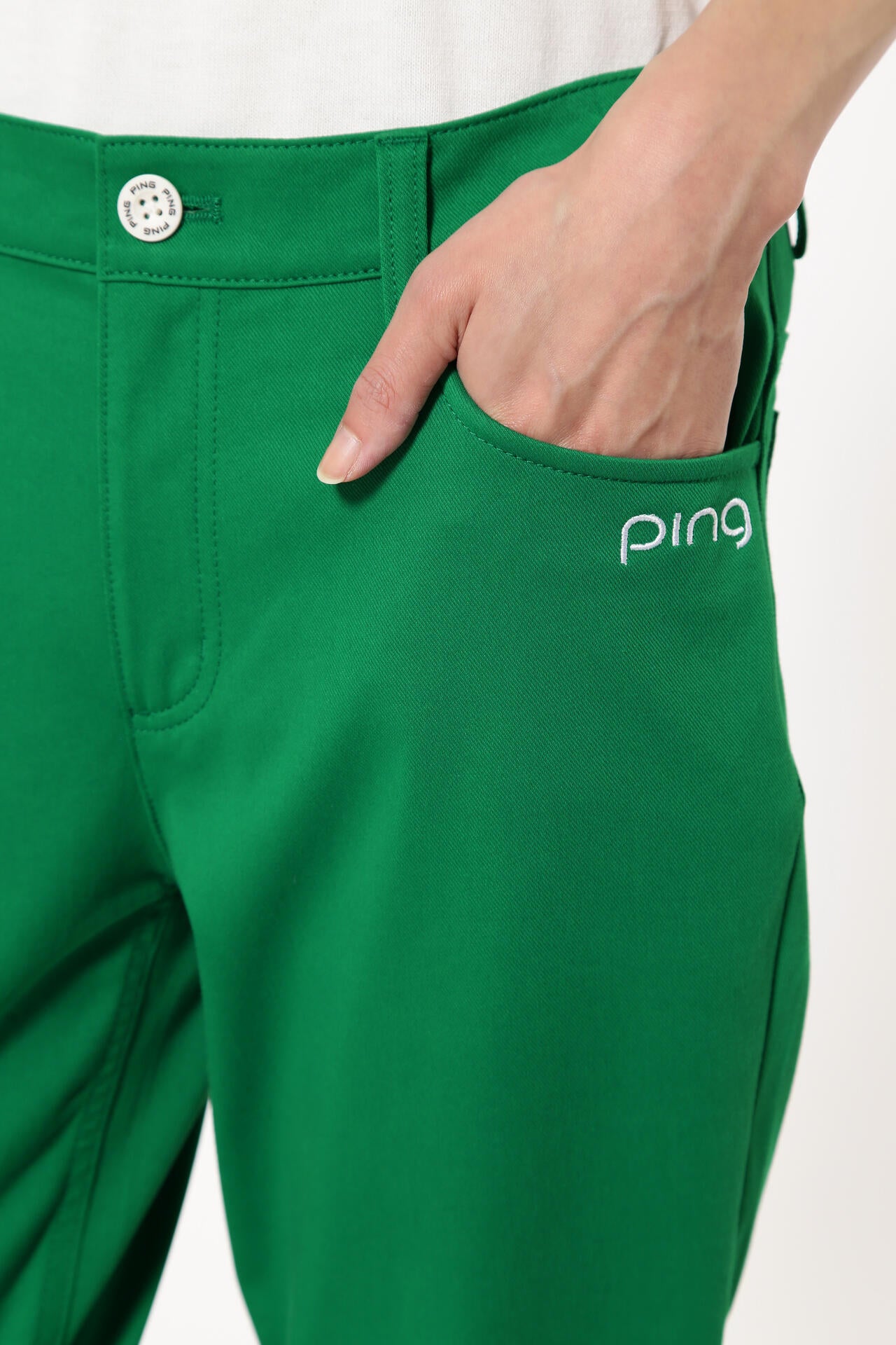 【PING APPAREL】Mr.PING刺繍全方向ストレッチライトテーパード5ポケットパンツ ＜LADIES LINE＞ (LADIES)
