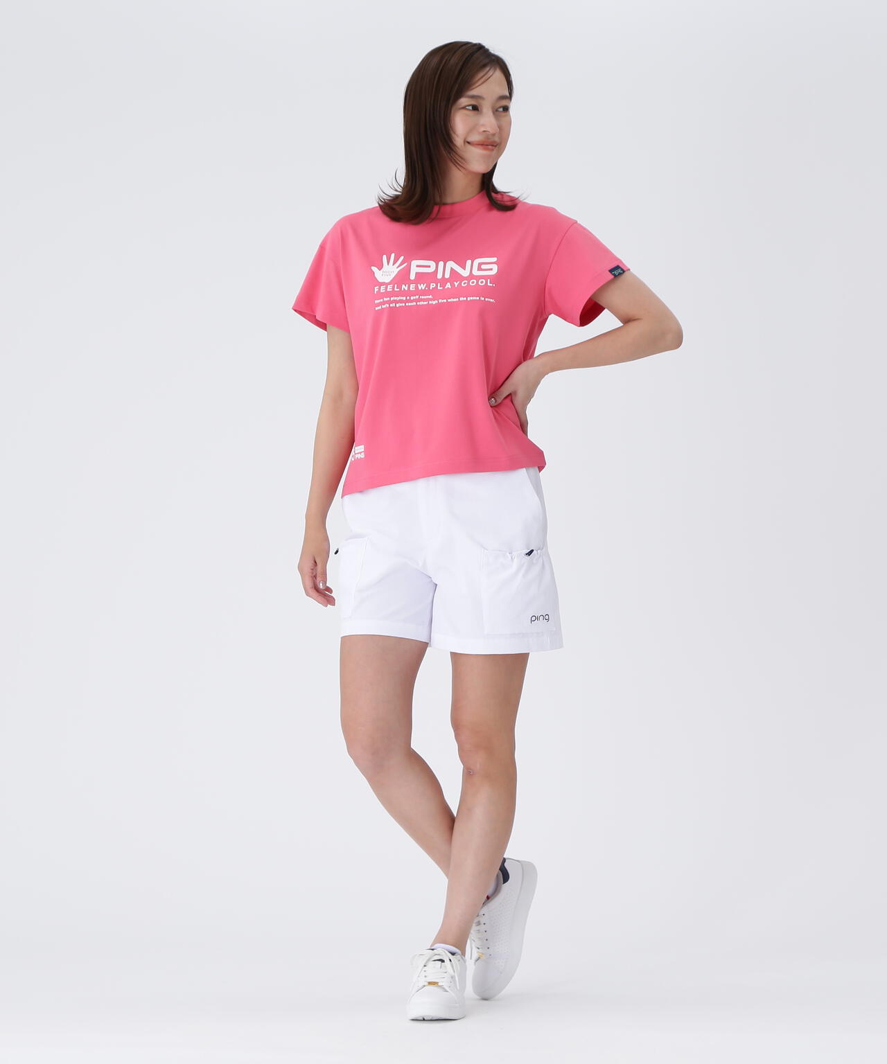 【PING APPAREL】サライテック 二重織ショートパンツ ＜LADIES LINE＞ ＜NATIVE＞(LADIES)