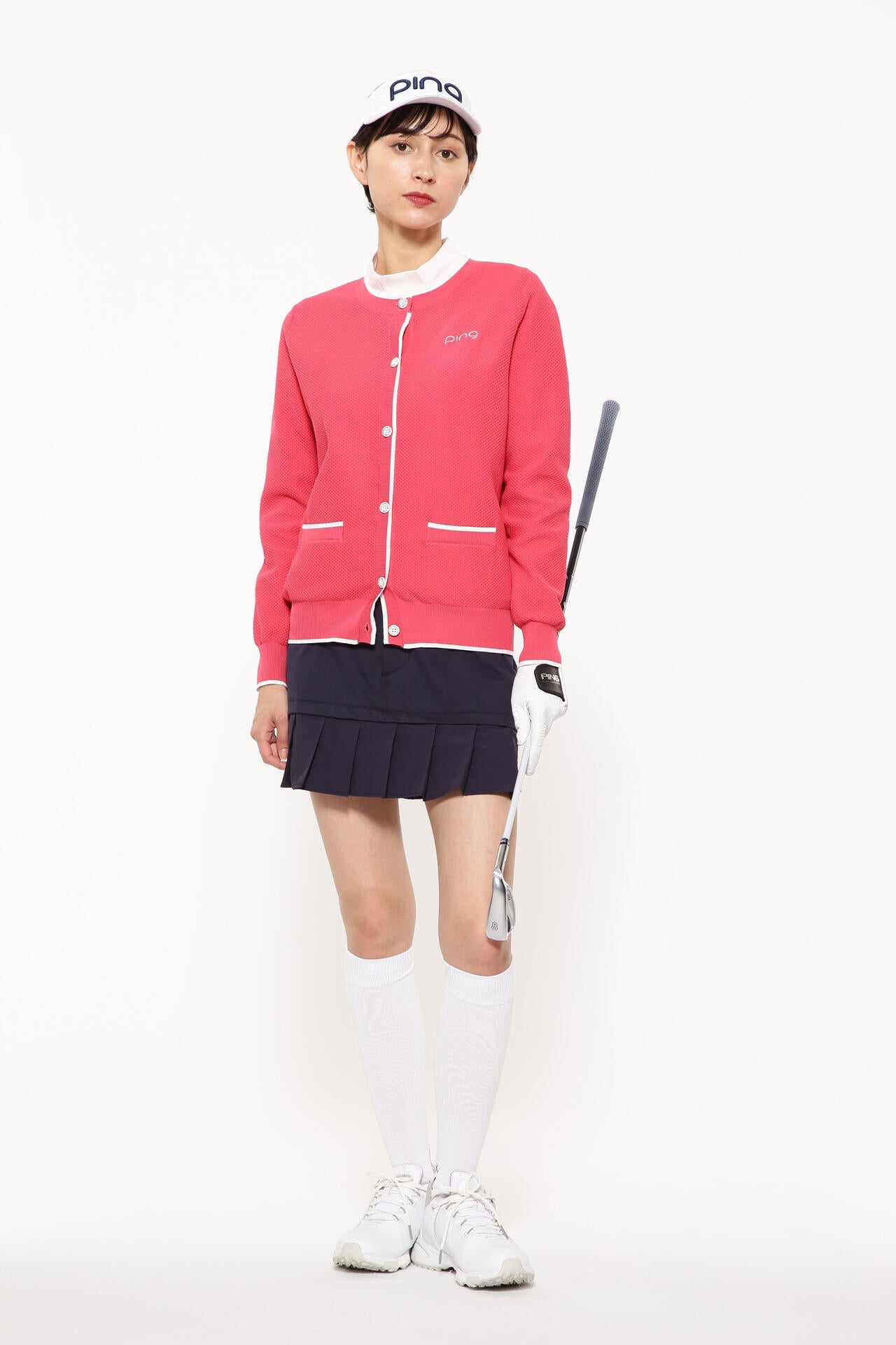 【PING APPAREL】フェイクレイヤードプリーツスカート ＜LADIES LINE＞＜NATIVE＞ (LADIES)