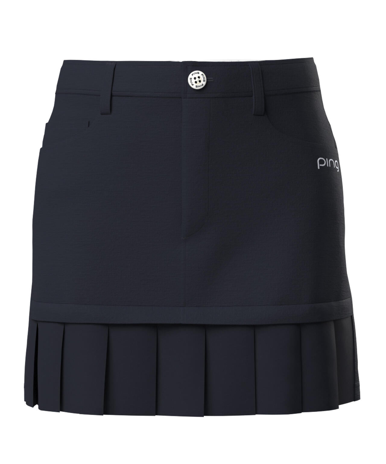【PING APPAREL】フェイクレイヤードプリーツスカート ＜LADIES LINE＞＜NATIVE＞ (LADIES)