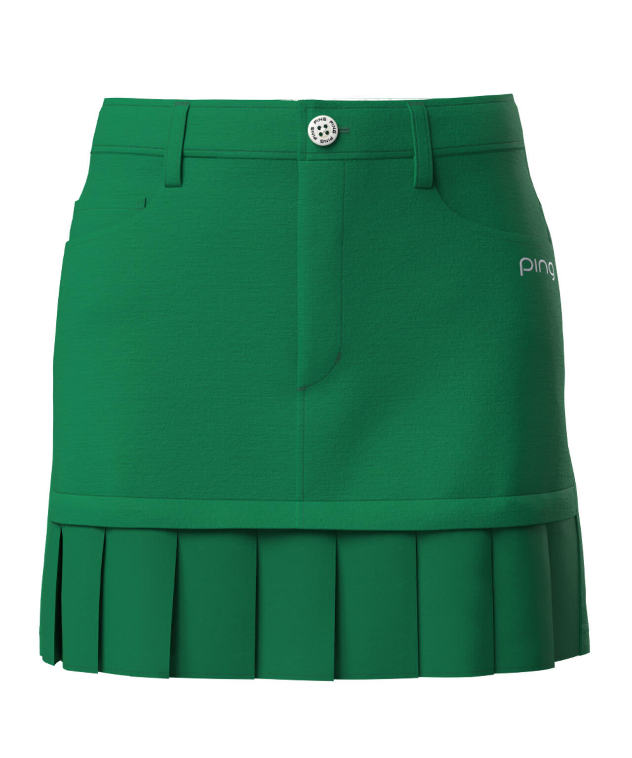 【PING APPAREL】フェイクレイヤードプリーツスカート ＜LADIES LINE＞＜NATIVE＞ (LADIES)