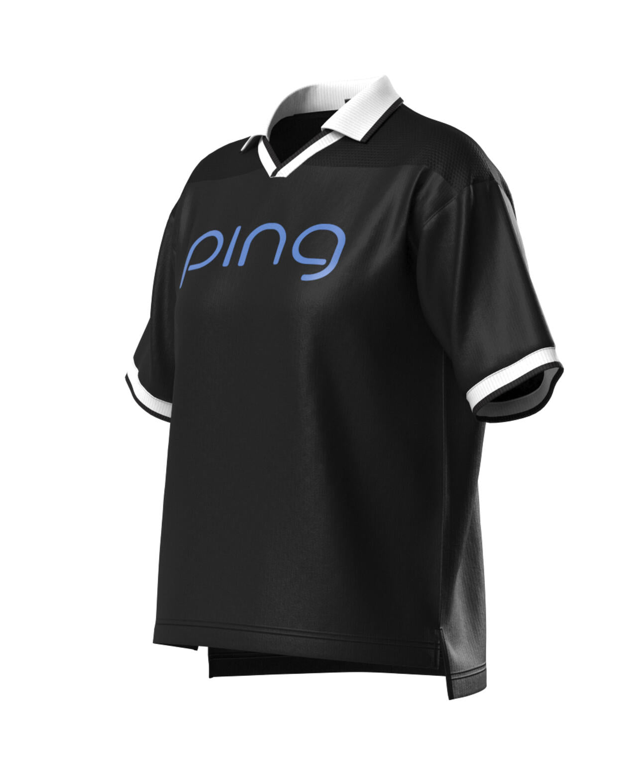 【PING APPAREL】涼風-SUZUKAZE メッシュパネルジャガード半袖ポロシャツ ＜LADIES LINE＞ (LADIES)