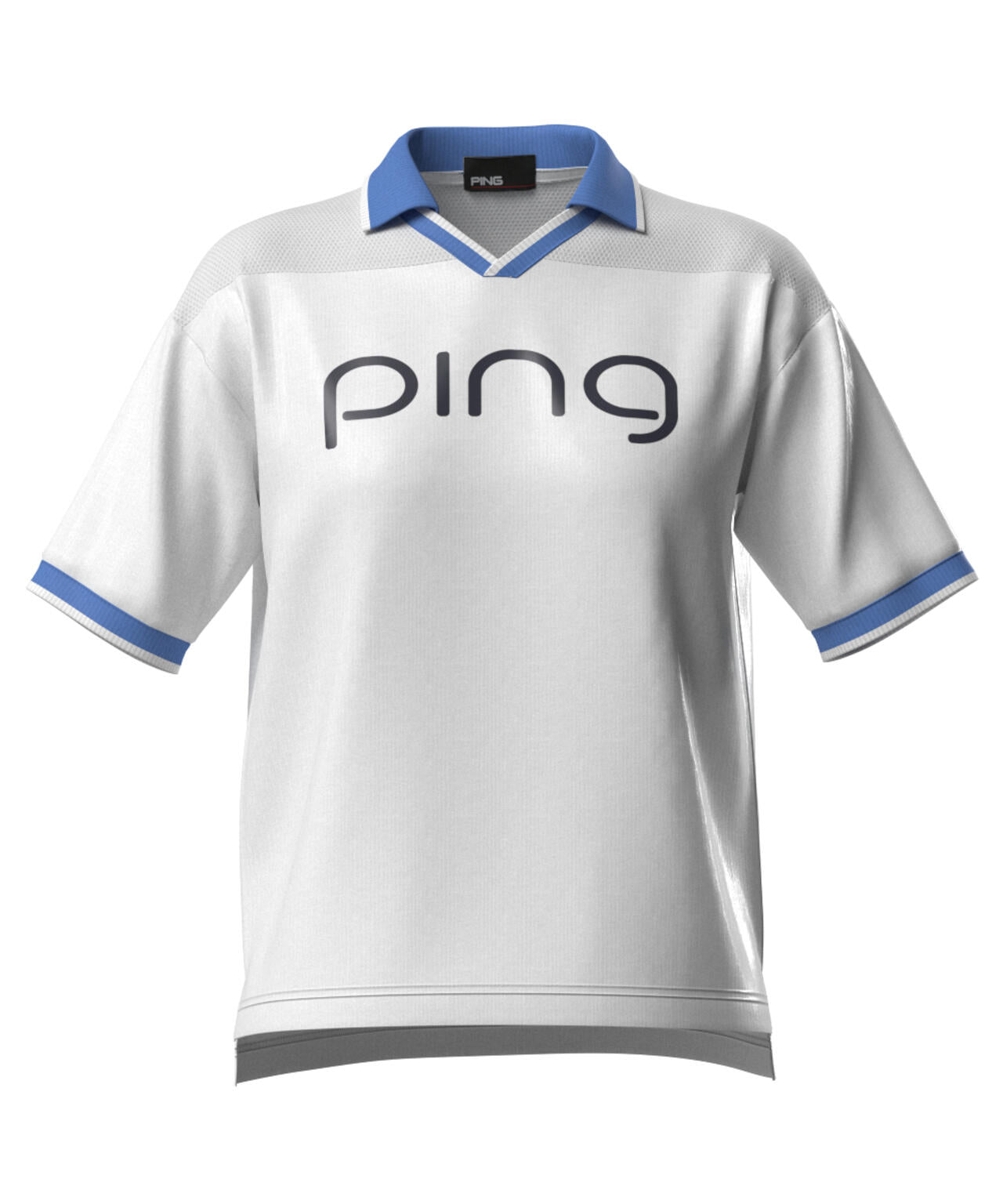【PING APPAREL】涼風-SUZUKAZE メッシュパネルジャガード半袖ポロシャツ ＜LADIES LINE＞ (LADIES)