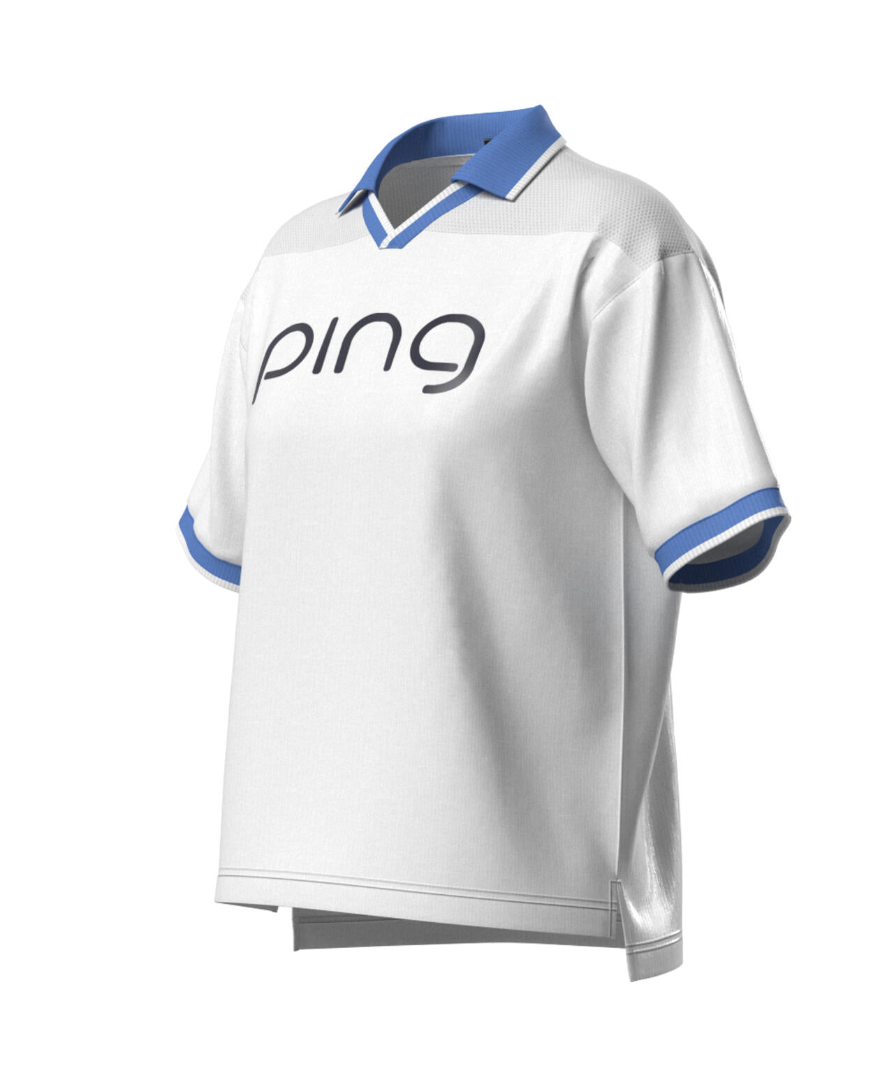 【PING APPAREL】涼風-SUZUKAZE メッシュパネルジャガード半袖ポロシャツ ＜LADIES LINE＞ (LADIES)