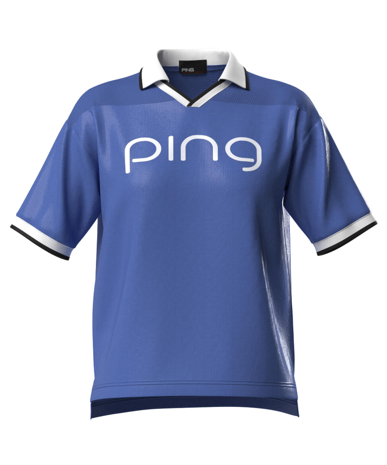 【PING APPAREL】涼風-SUZUKAZE メッシュパネルジャガード半袖ポロシャツ ＜LADIES LINE＞ (LADIES)