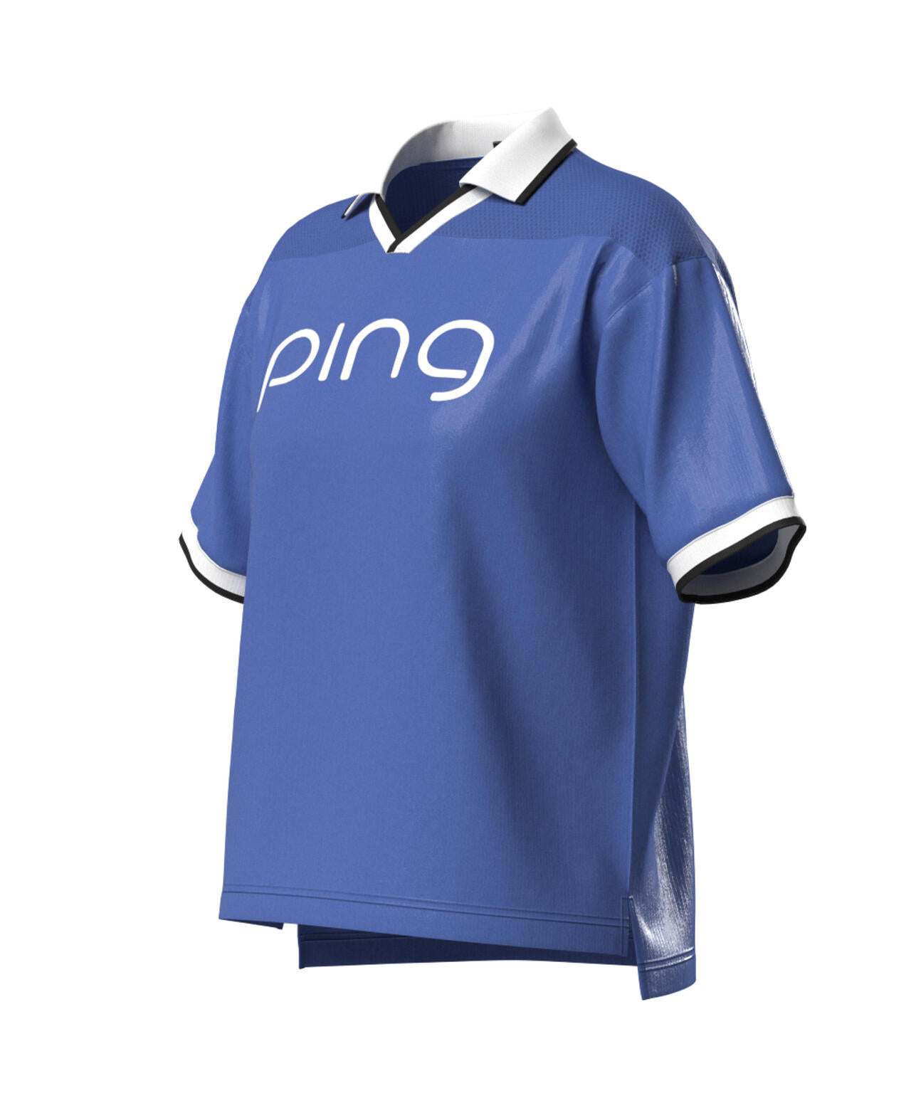 【PING APPAREL】涼風-SUZUKAZE メッシュパネルジャガード半袖ポロシャツ ＜LADIES LINE＞ (LADIES)