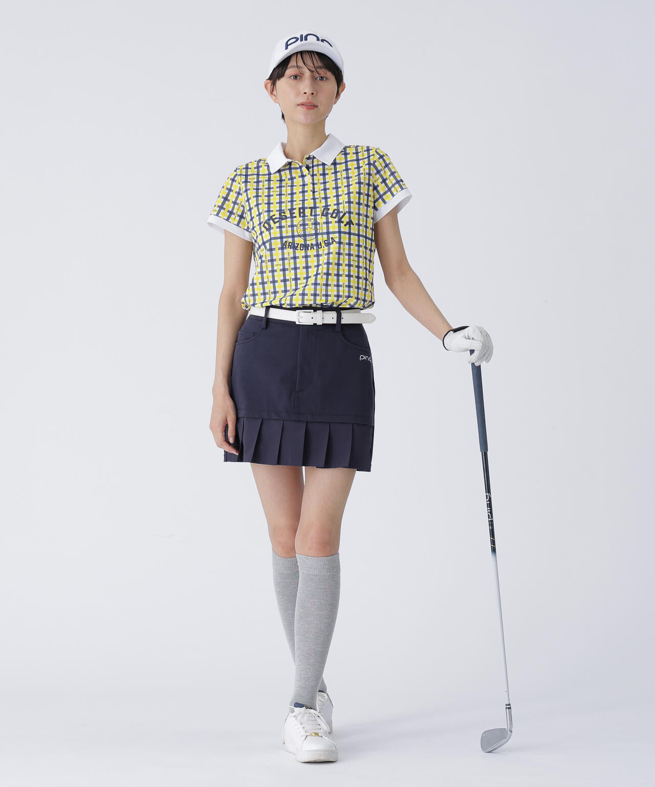 【PING APPAREL】総柄プリント半袖ポロシャツ ＜LADIES LINE＞＜PERFORMANCE＞ (LADIES)