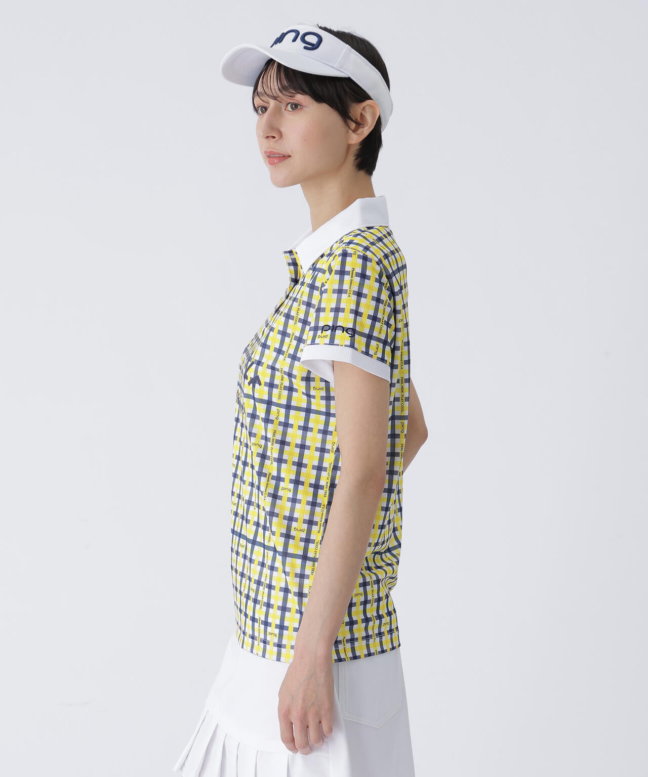 【PING APPAREL】総柄プリント半袖ポロシャツ ＜LADIES LINE＞＜PERFORMANCE＞ (LADIES)