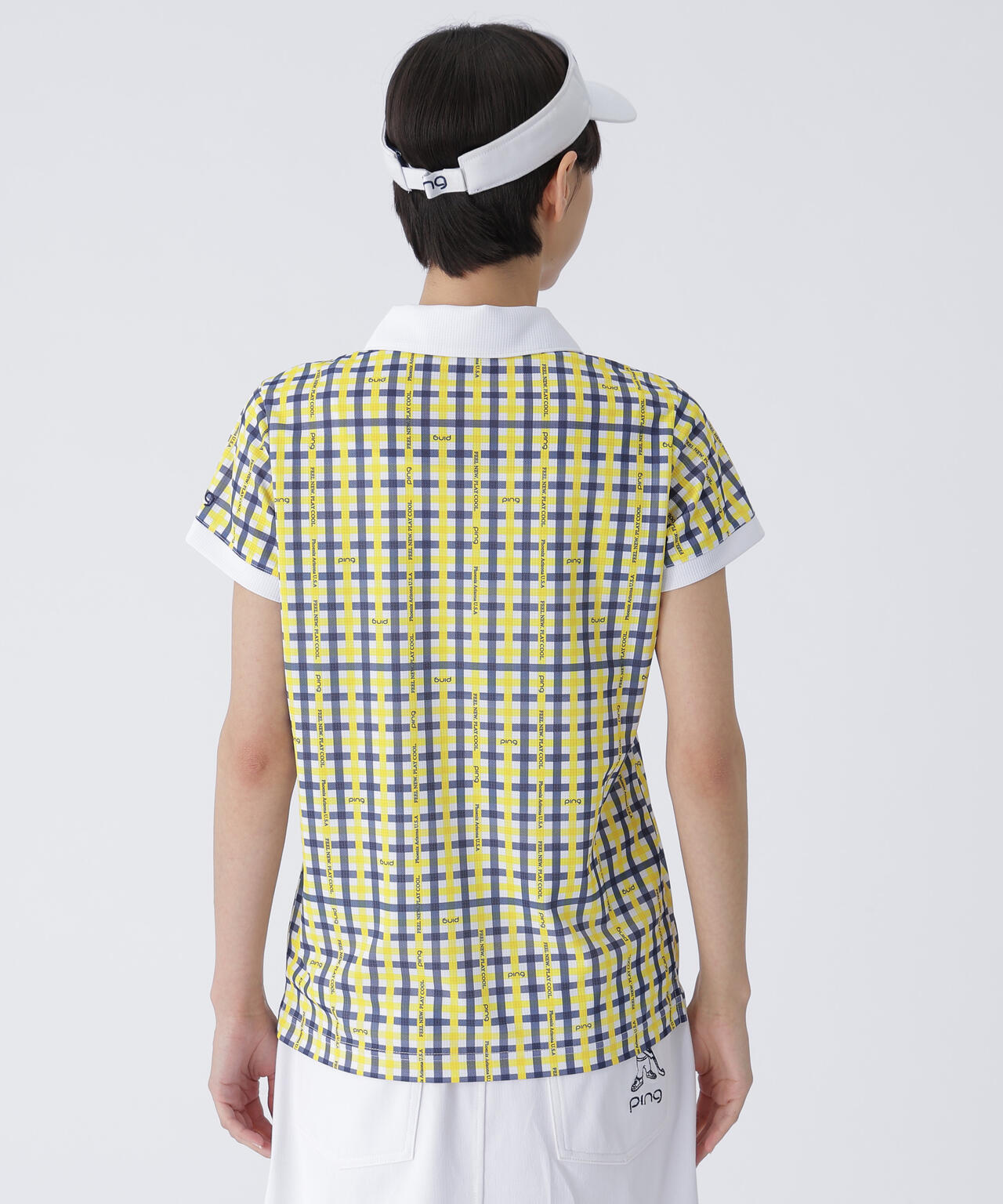 【PING APPAREL】総柄プリント半袖ポロシャツ ＜LADIES LINE＞＜PERFORMANCE＞ (LADIES)