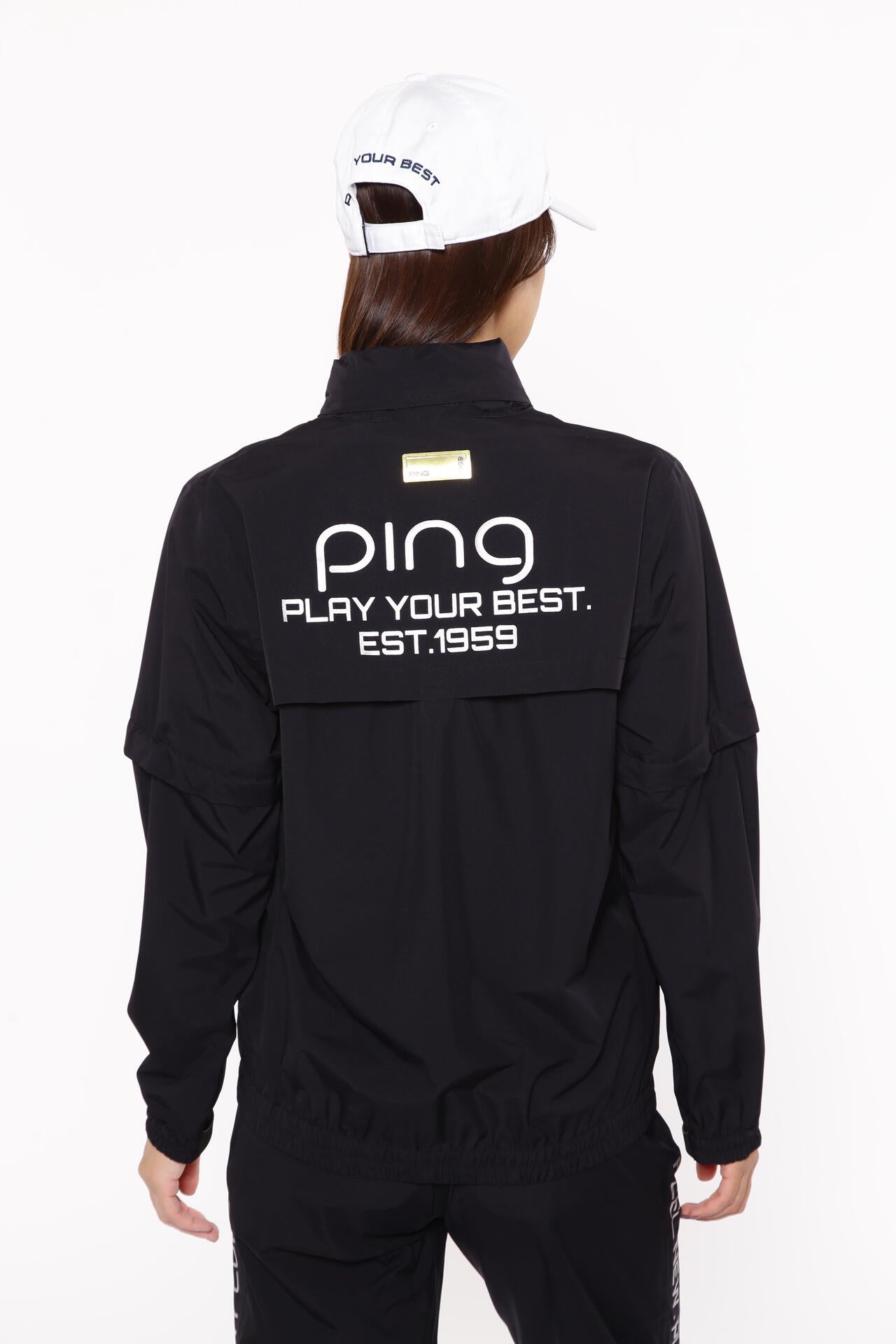 ［PING APPAREL］［撥水・防水］ダーミザクスレインウェアトップ&ボトムセット ＜GOLD＞ (LADIES)