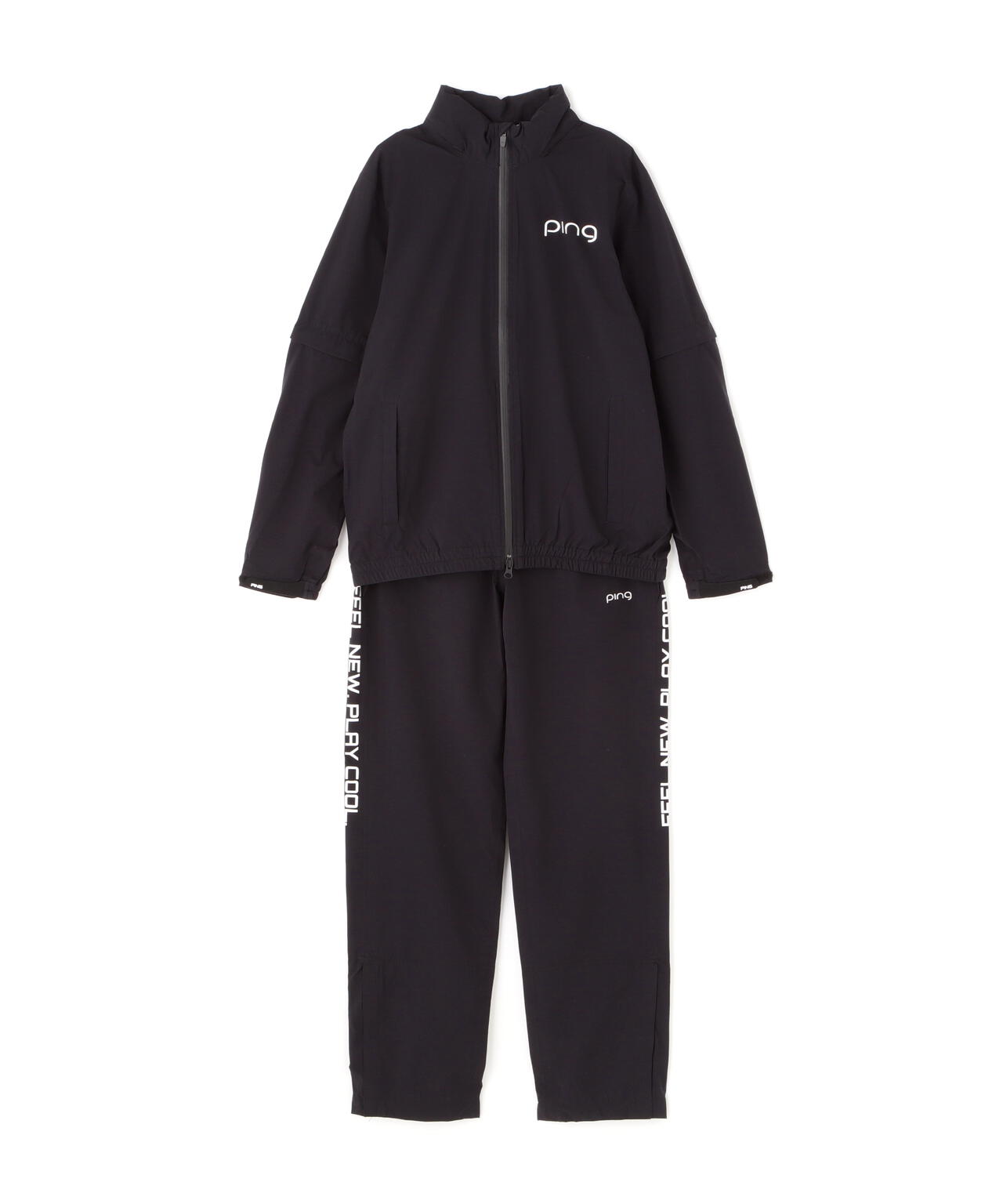 ［PING APPAREL］［撥水・防水］ダーミザクスレインウェアトップ&ボトムセット ＜GOLD＞ (LADIES)