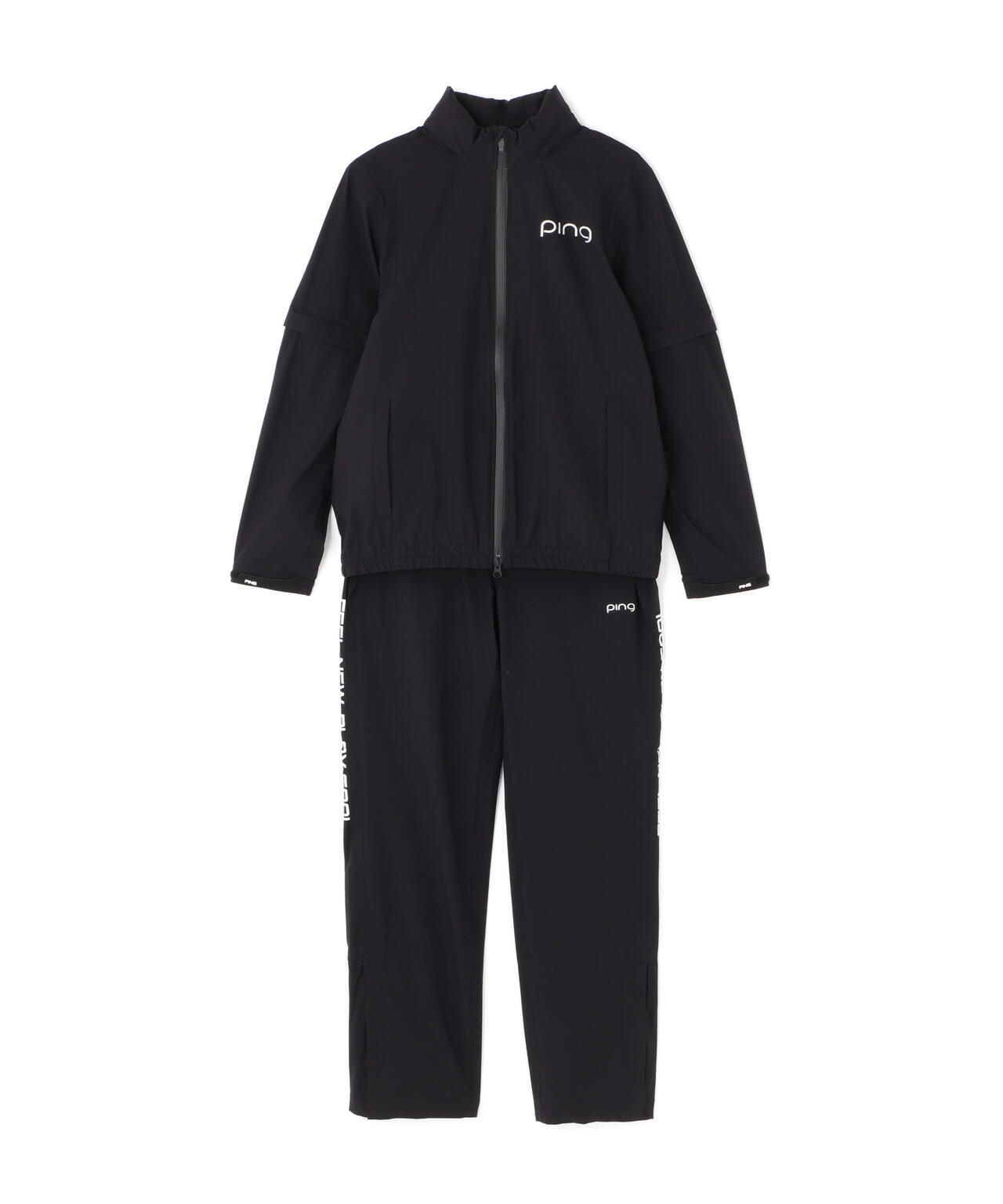 ［PING APPAREL］［撥水・防水］ダーミザクスレインウェアトップ&ボトムセット ＜GOLD＞ (LADIES)