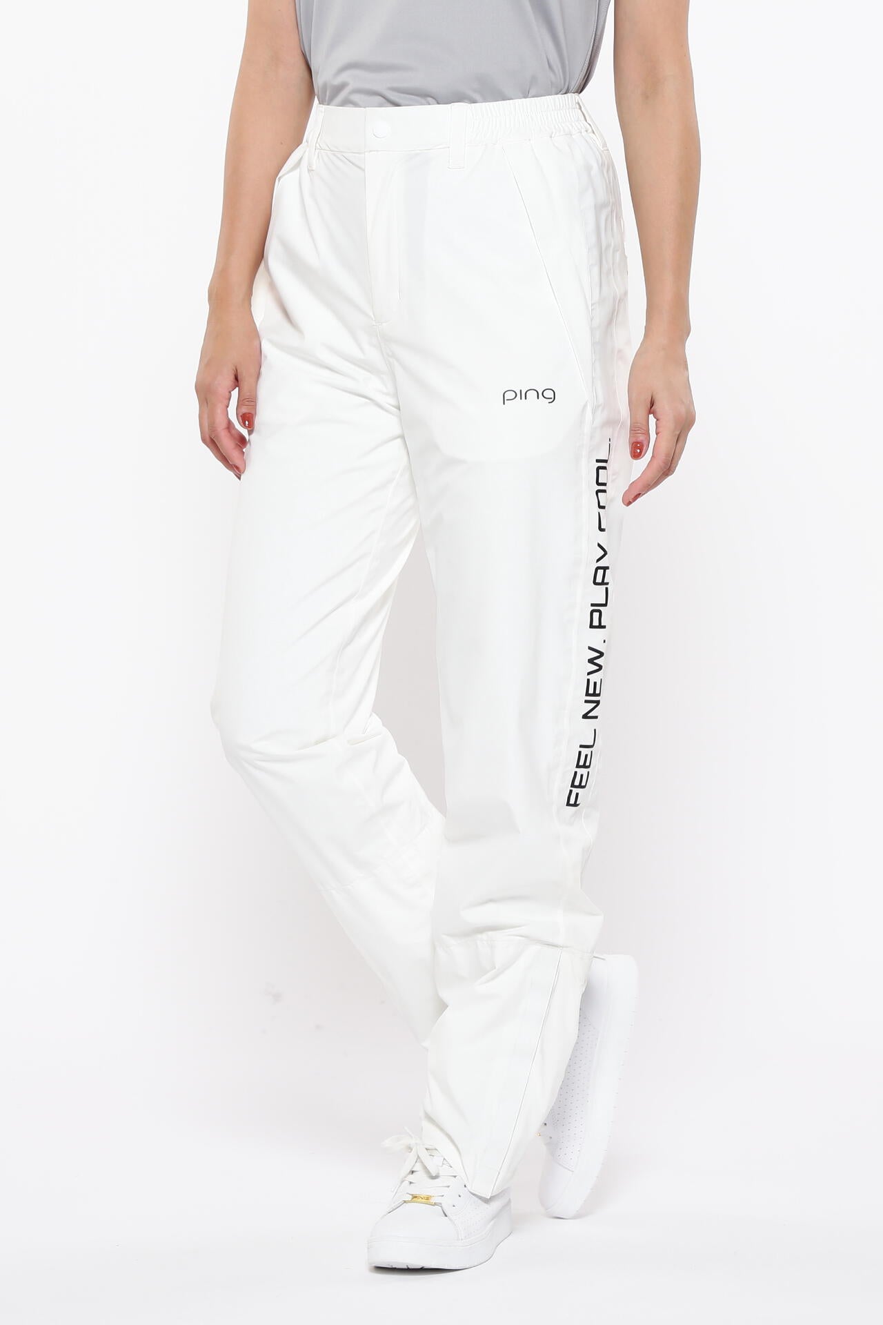 ［PING APPAREL］［撥水・防水］ダーミザクスレインウェアトップ&ボトムセット ＜GOLD＞ (LADIES)