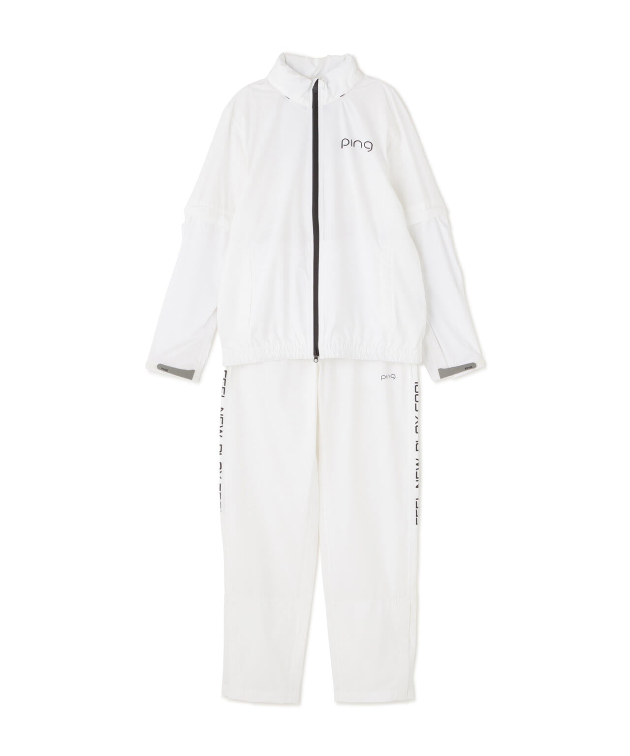 ［PING APPAREL］［撥水・防水］ダーミザクスレインウェアトップ&ボトムセット ＜GOLD＞ (LADIES)